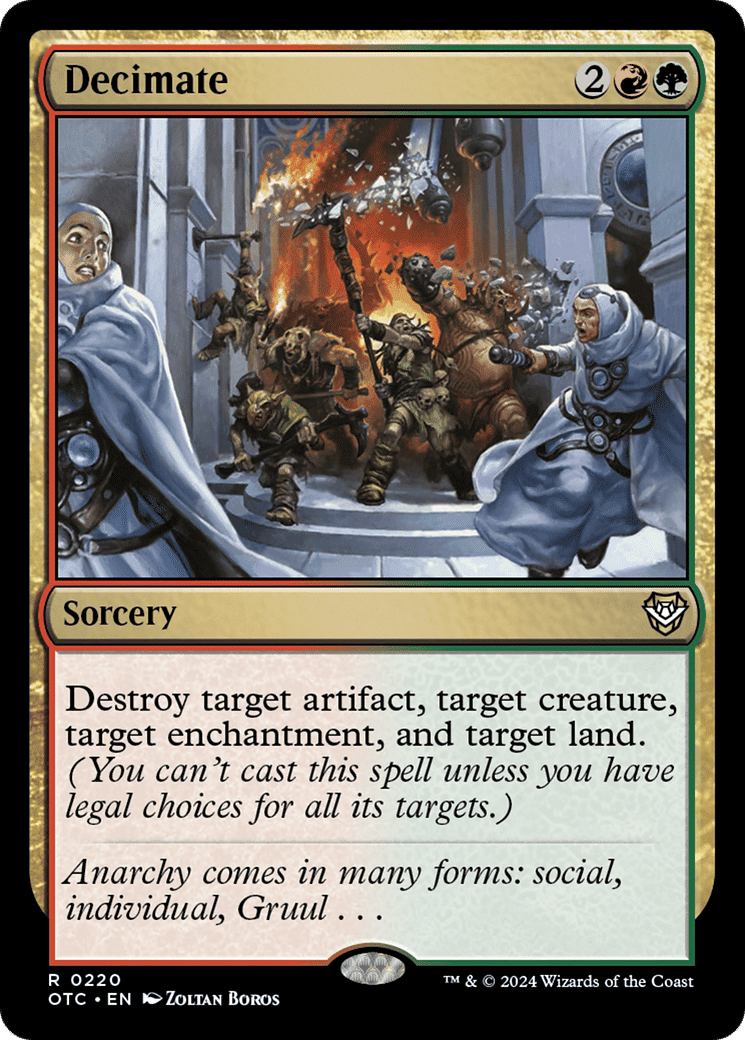 Decimate — Outlaws of Thunder Junction Commander — Magic: The Gathering