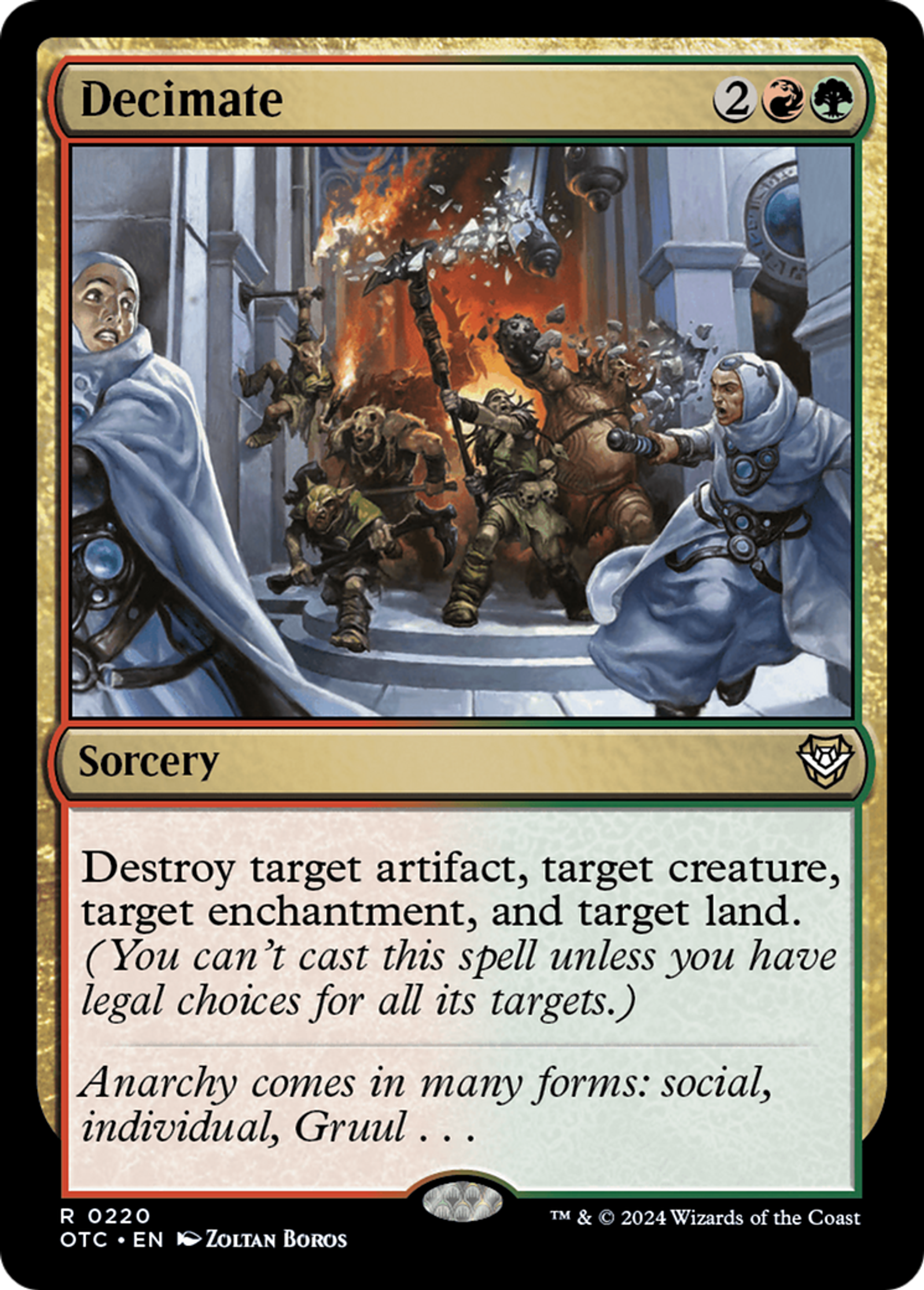 Décimation — Outlaws of Thunder Junction Commander — Magic: The Gathering