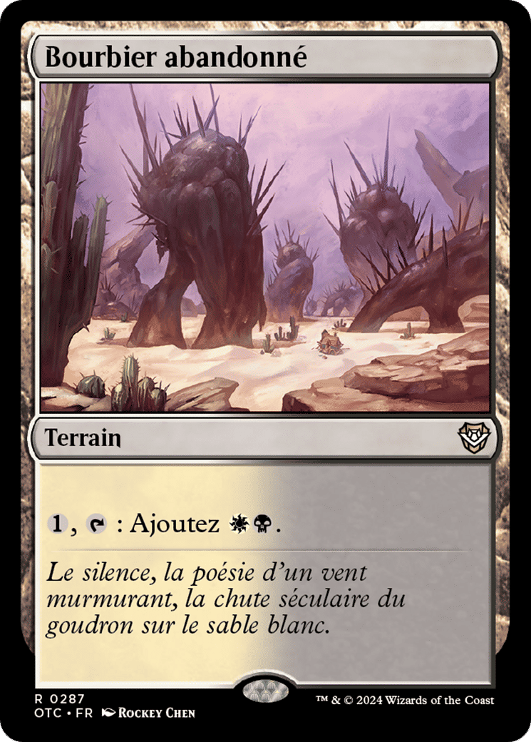 Bourbier abandonné — Outlaws of Thunder Junction Commander — Magic: The Gathering