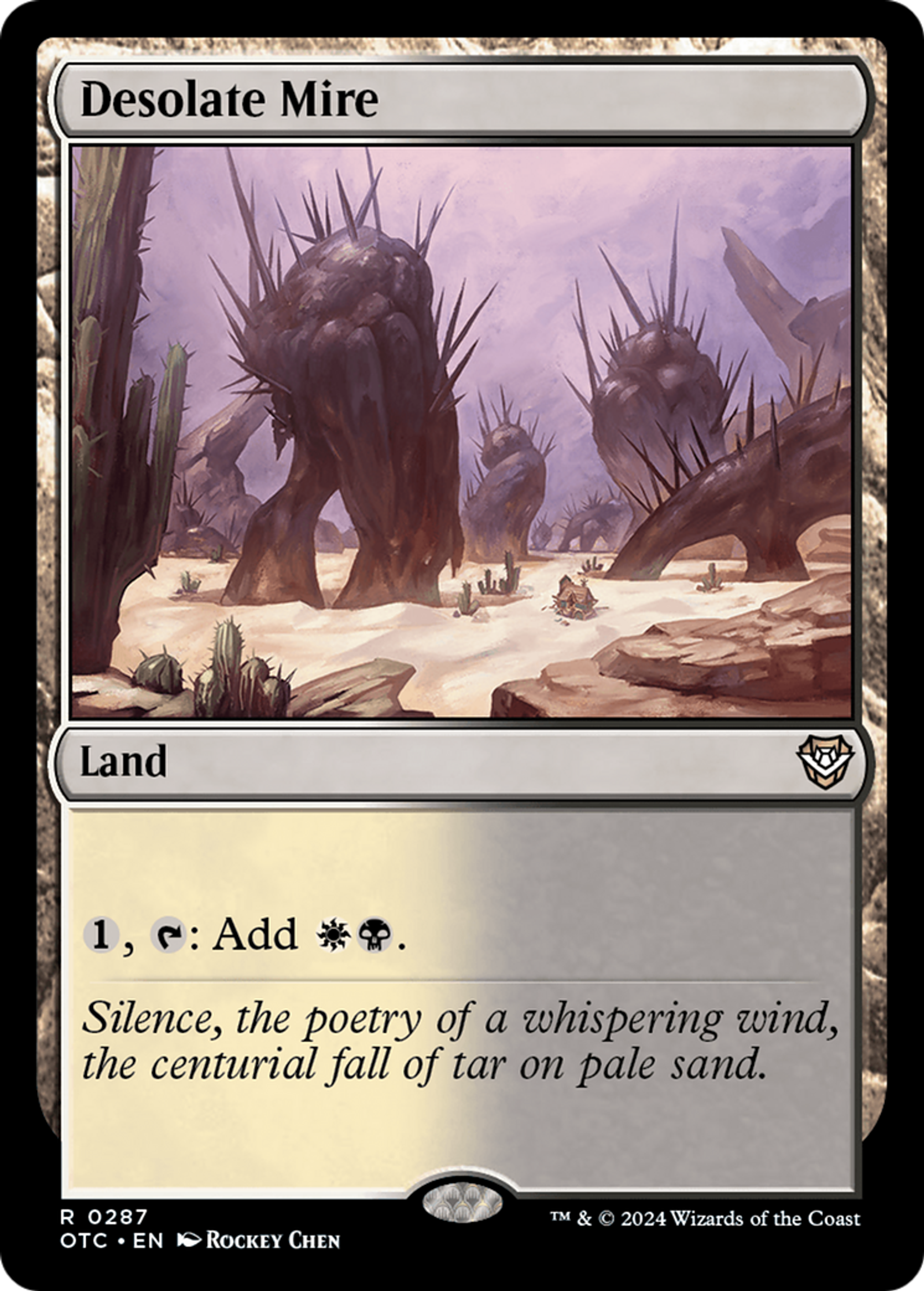 Desolate Mire — Outlaws of Thunder Junction Commander — Magic: The Gathering