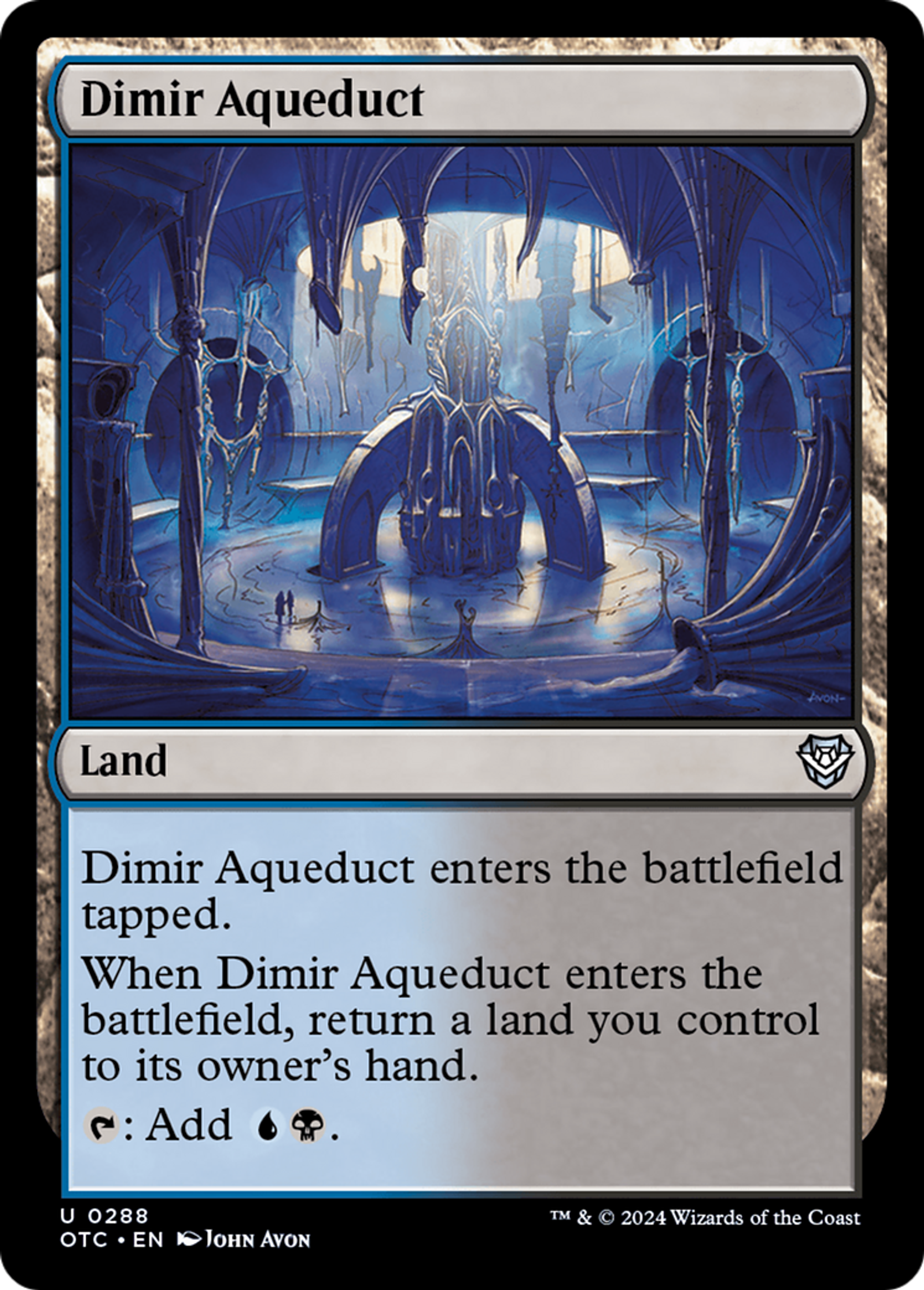 Dimir Aqueduct — Outlaws of Thunder Junction Commander — Magic: The Gathering