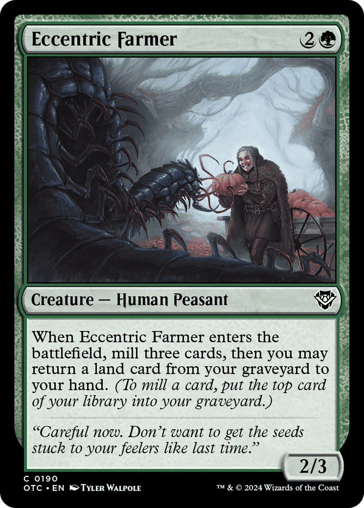 Eccentric Farmer from Outlaws of Thunder Junction Commander - Magic: The Gathering