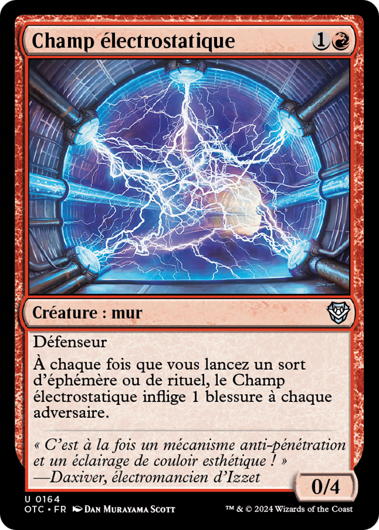 Champ électrostatique — Outlaws of Thunder Junction Commander — Magic: The Gathering