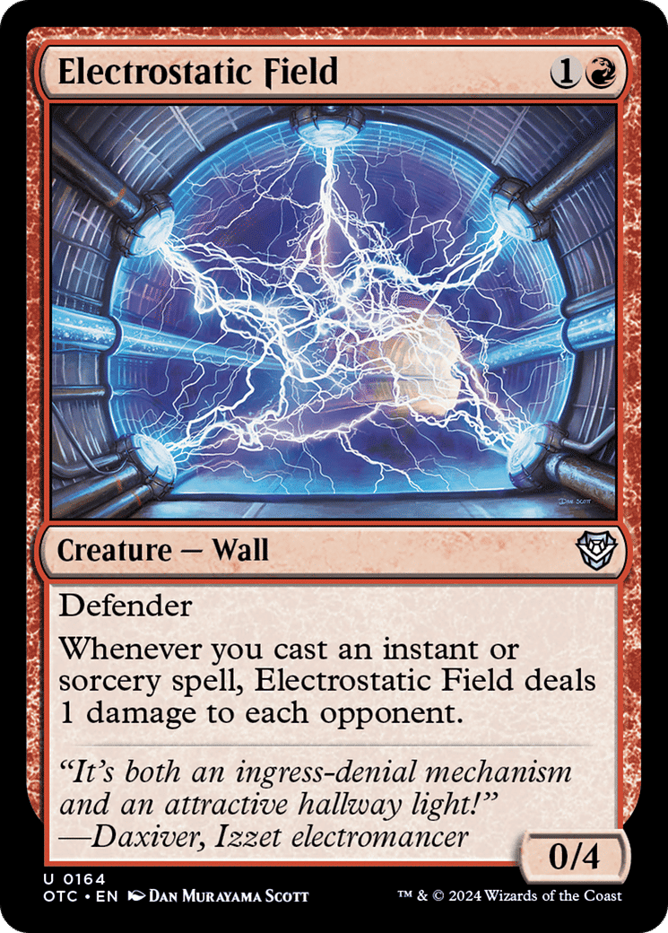 Electrostatic Field — Outlaws of Thunder Junction Commander — Magic: The Gathering