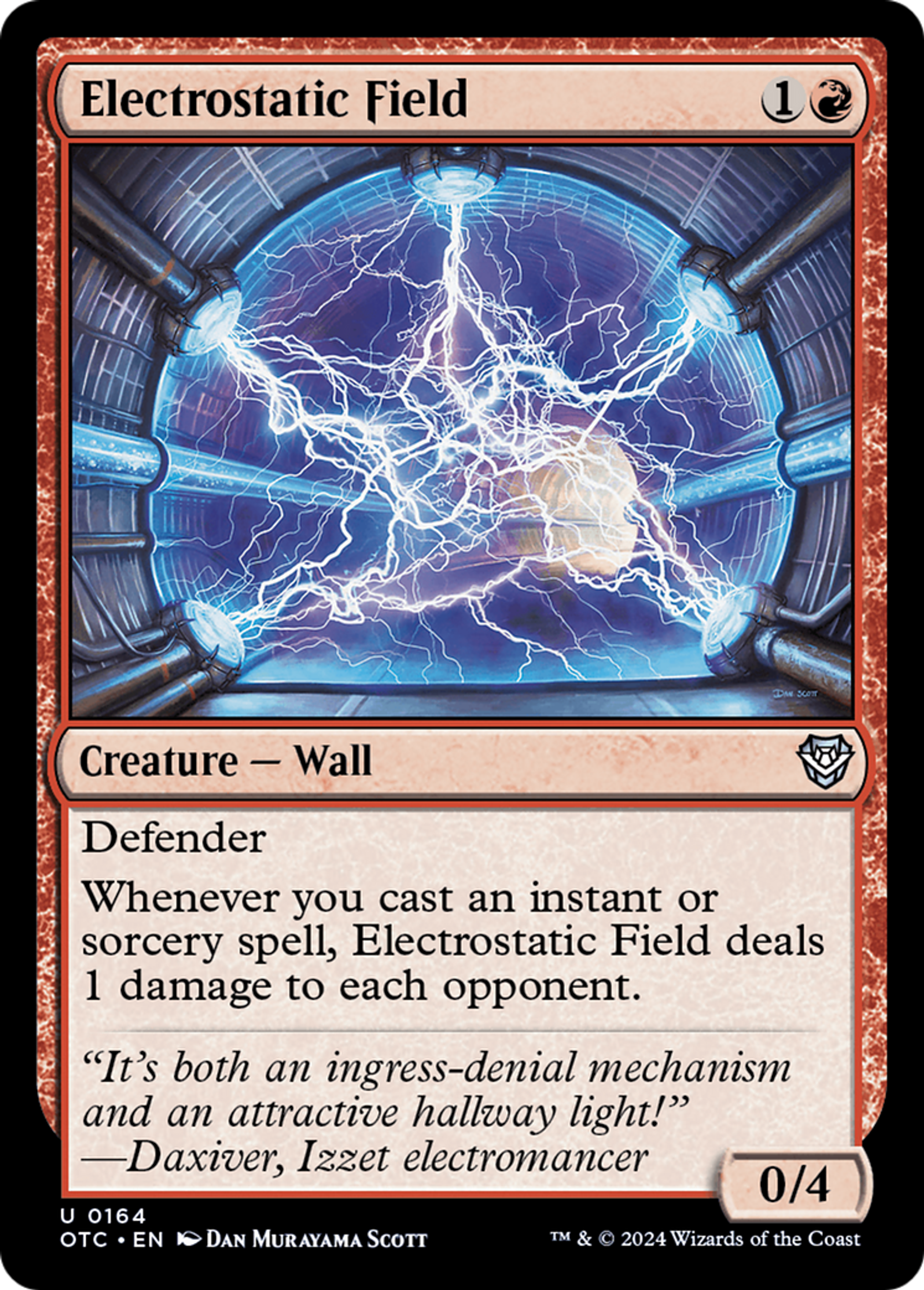 Champ électrostatique — Outlaws of Thunder Junction Commander — Magic: The Gathering