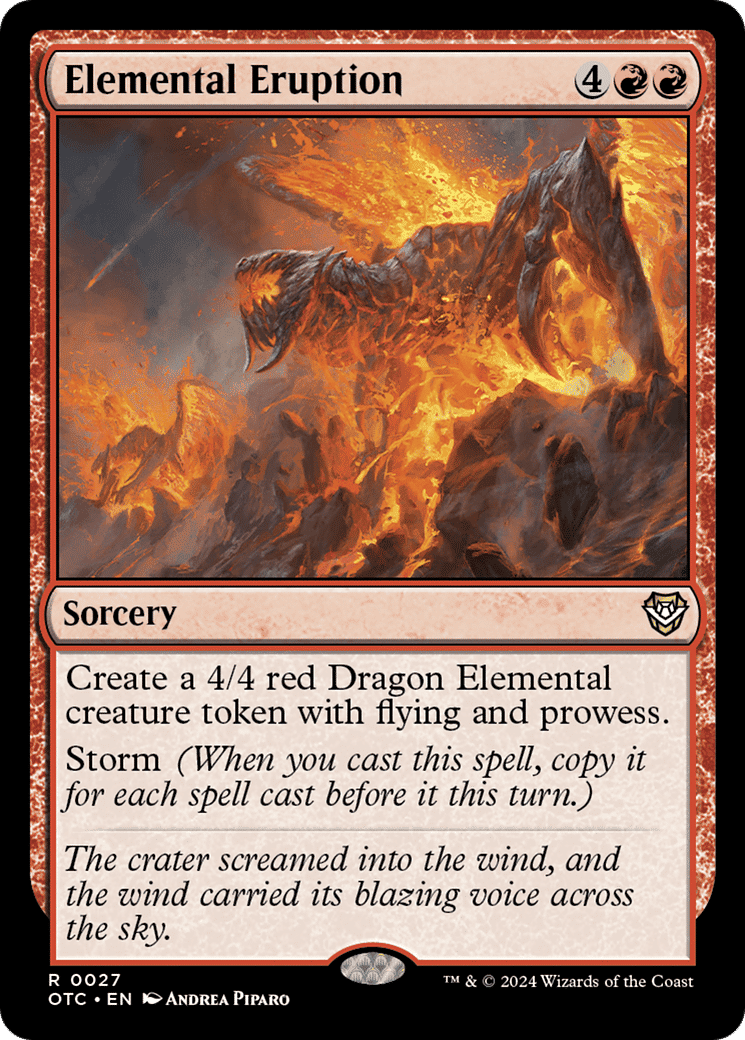 Elemental Eruption from Outlaws of Thunder Junction Commander - Magic: The Gathering