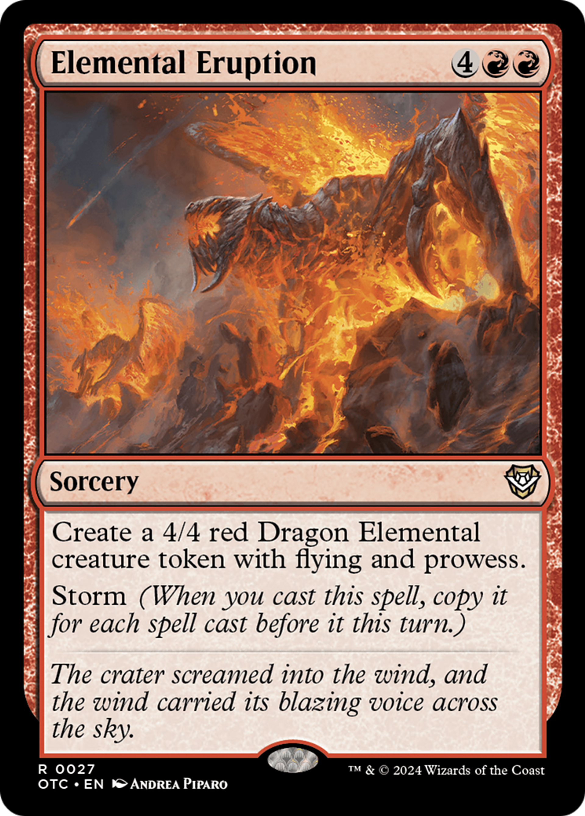 Éruption élémentaire — Outlaws of Thunder Junction Commander — Magic: The Gathering