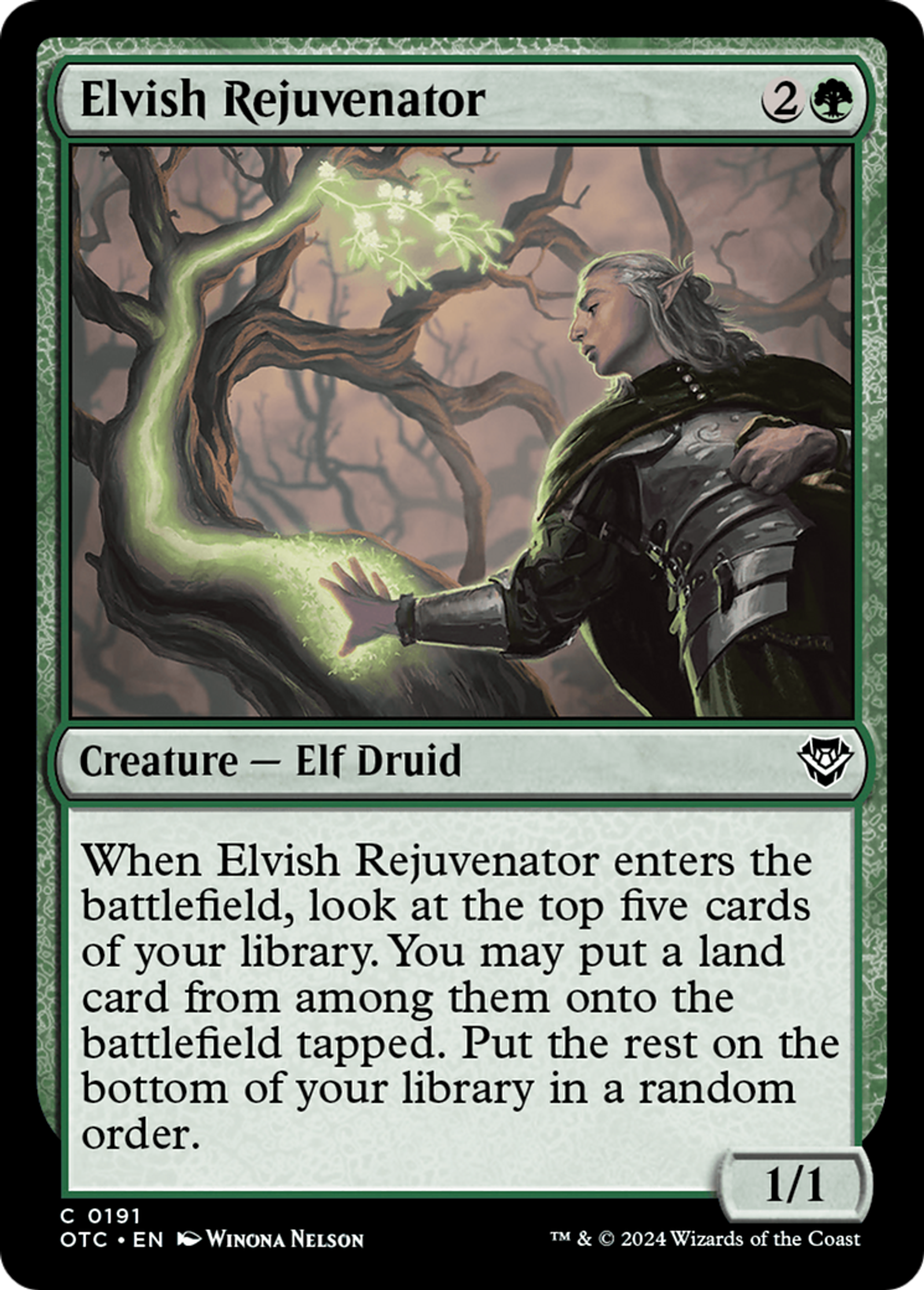 Rajeunisseur elfe — Outlaws of Thunder Junction Commander — Magic: The Gathering