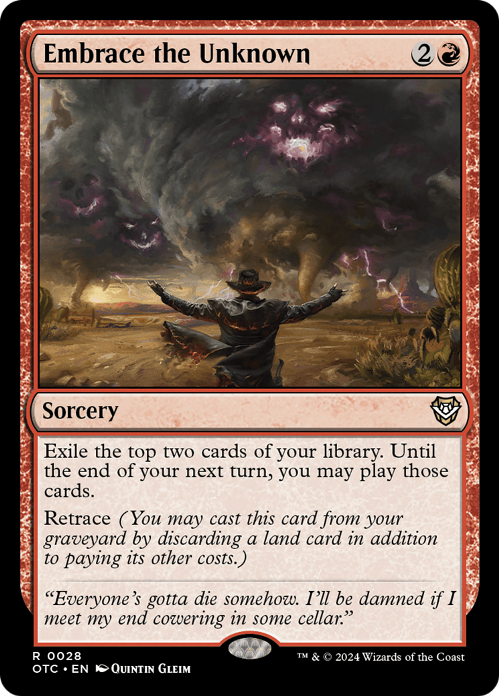 Plongeon dans l'inconnu — Outlaws of Thunder Junction Commander — Magic: The Gathering