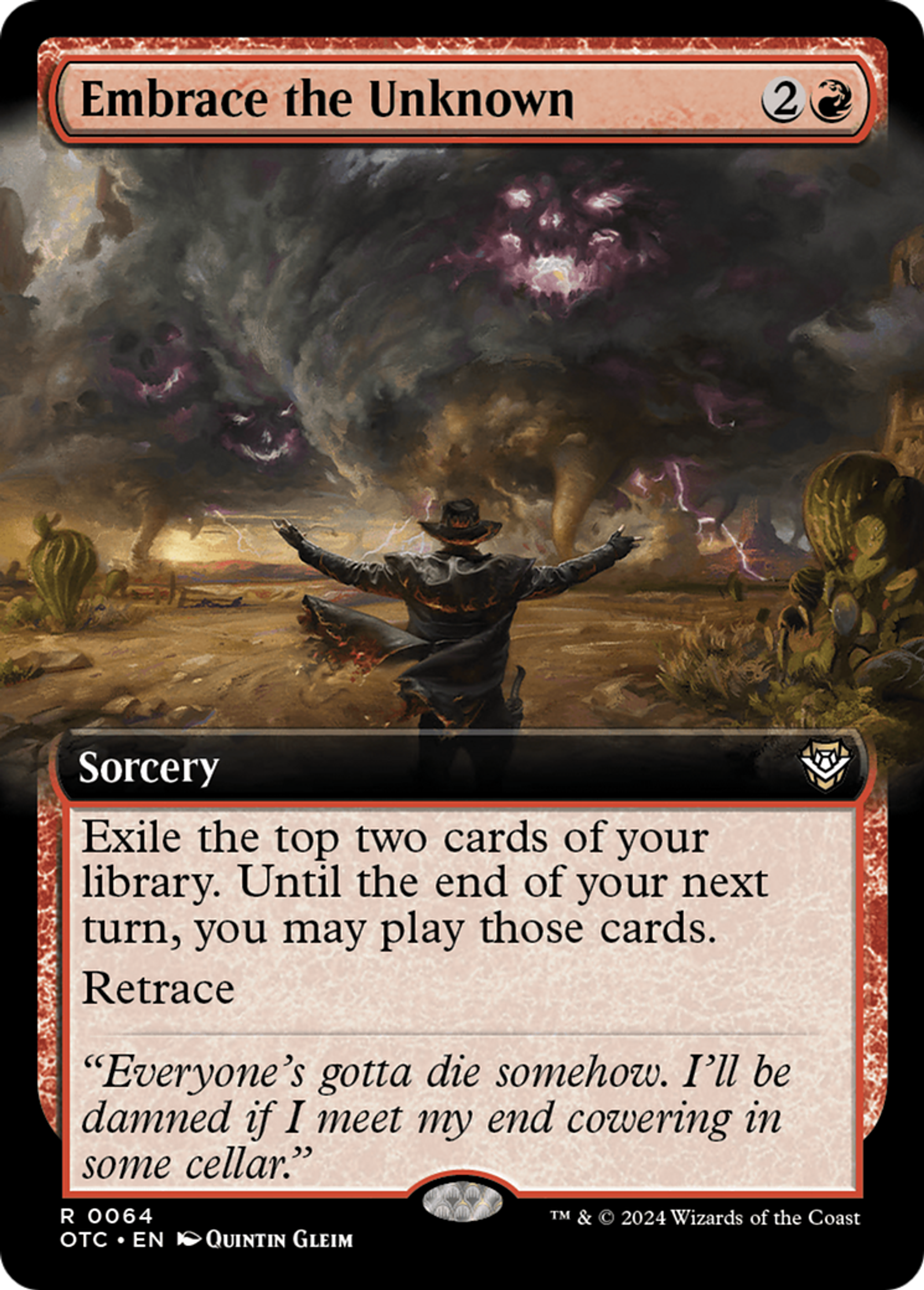 Plongeon dans l'inconnu — Outlaws of Thunder Junction Commander — Magic: The Gathering