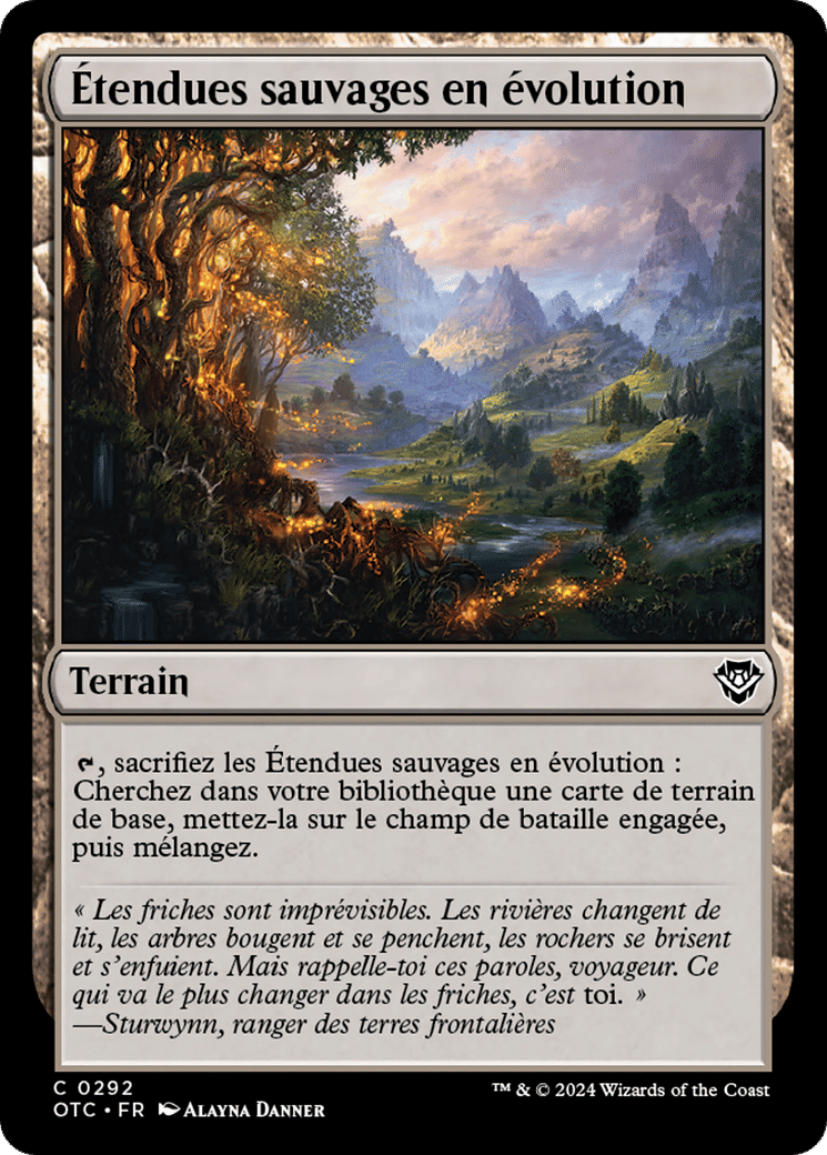 Étendues sauvages en évolution — Outlaws of Thunder Junction Commander — Magic: The Gathering