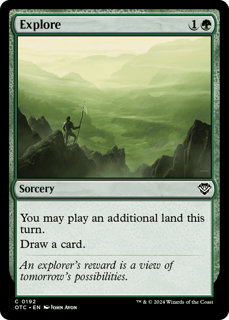 Explore from Outlaws of Thunder Junction Commander - Magic: The Gathering