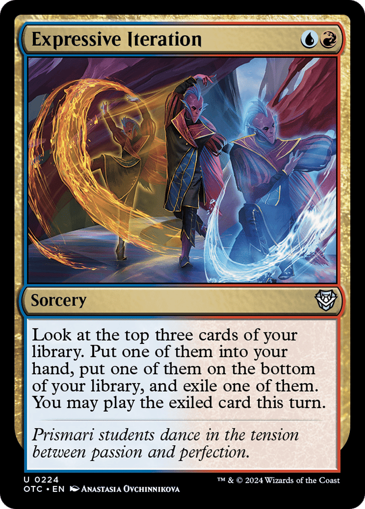 Expressive Iteration — Outlaws of Thunder Junction Commander — Magic: The Gathering