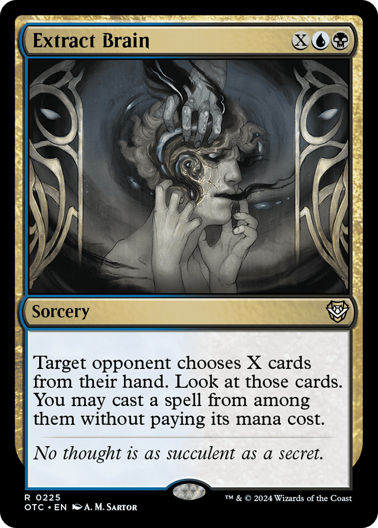 Extract Brain — Outlaws of Thunder Junction Commander — Magic: The Gathering