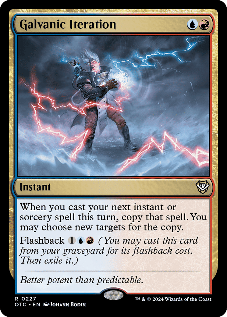 Galvanic Iteration — Outlaws of Thunder Junction Commander — Magic: The Gathering
