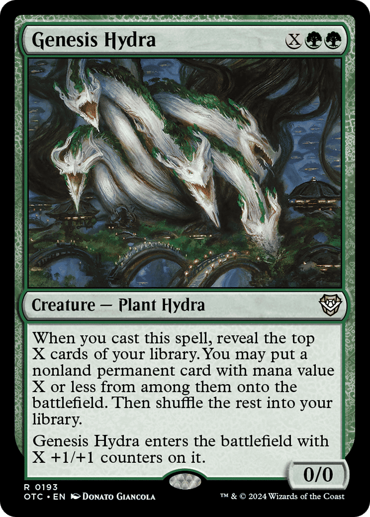 Genesis Hydra — Outlaws of Thunder Junction Commander — Magic: The Gathering