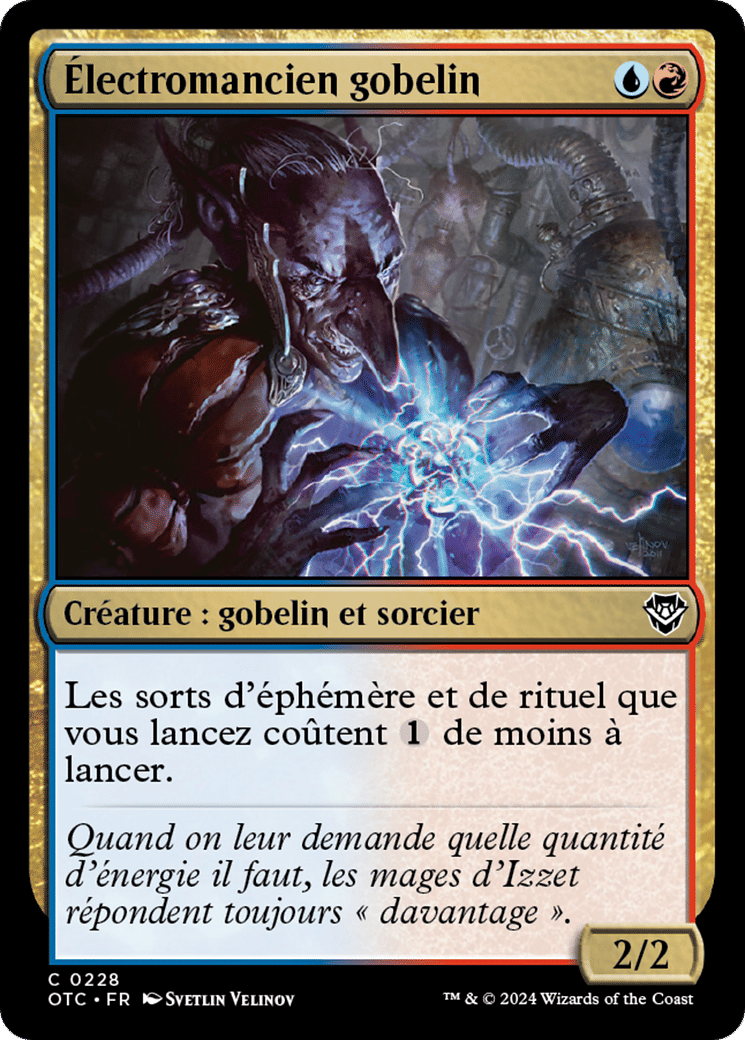 Électromancien gobelin — Outlaws of Thunder Junction Commander — Magic: The Gathering