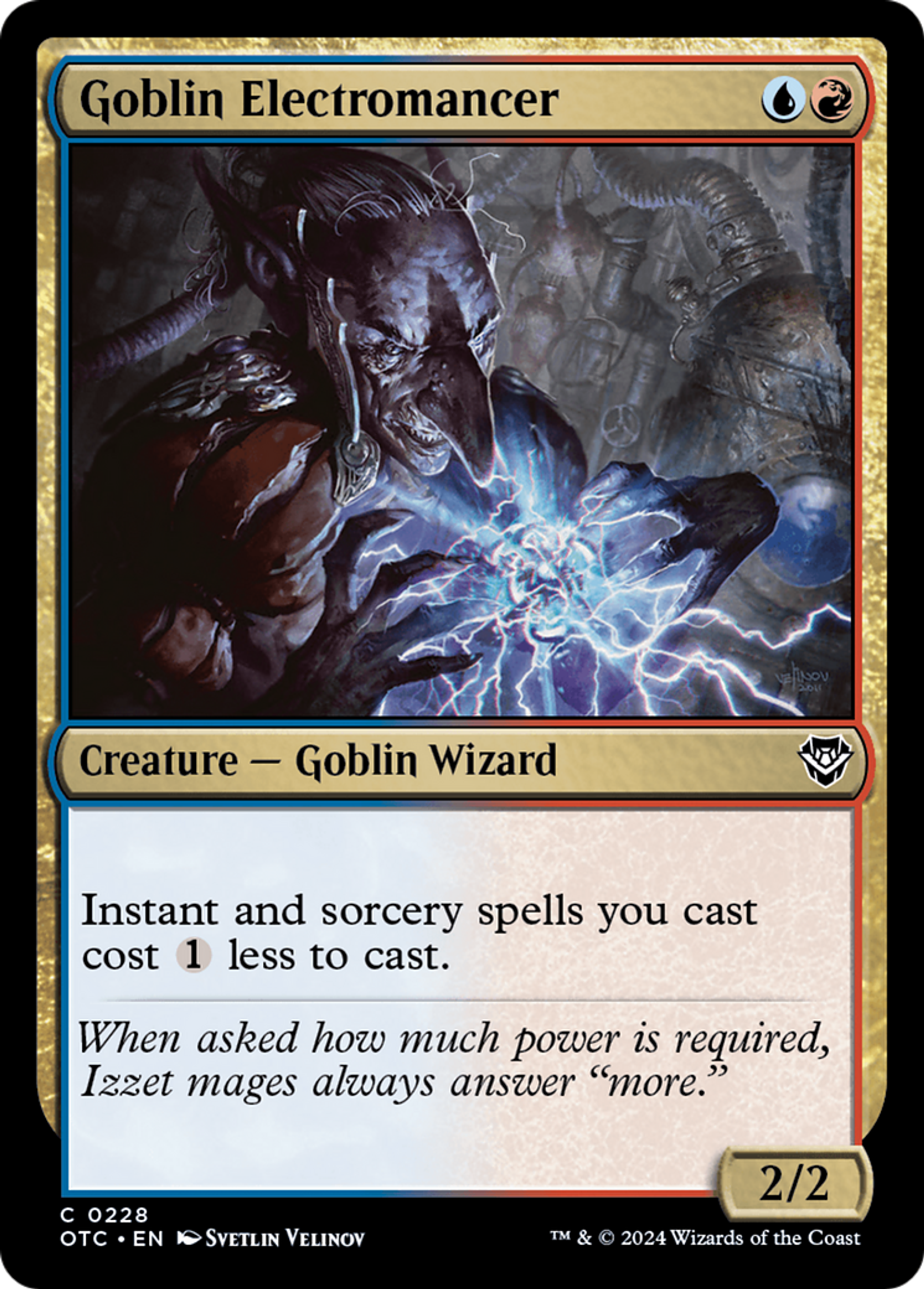Électromancien gobelin — Outlaws of Thunder Junction Commander — Magic: The Gathering