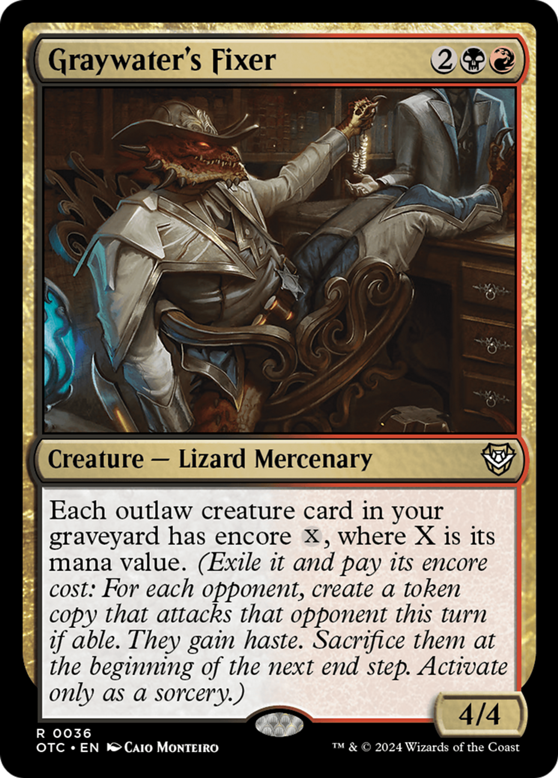 Médiateur d'Eaugrise — Outlaws of Thunder Junction Commander — Magic: The Gathering