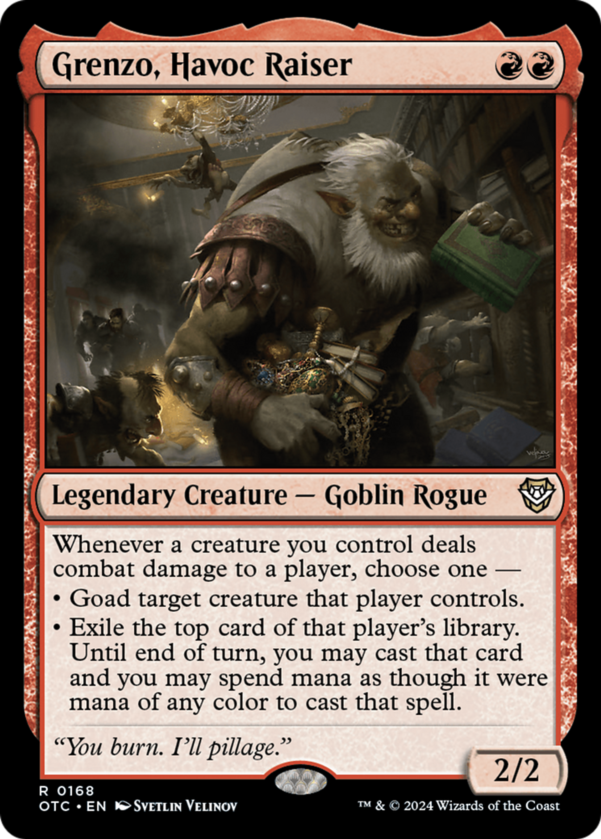 Grenzo, fauteur de ravages — Outlaws of Thunder Junction Commander — Magic: The Gathering