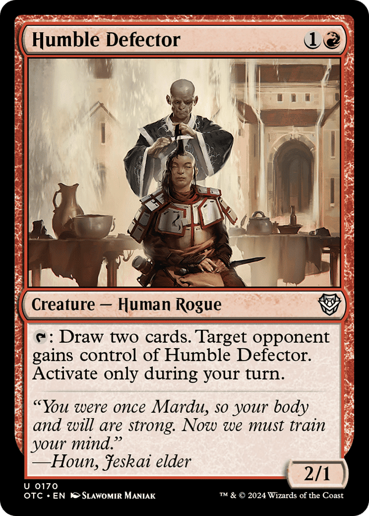 Humble Defector — Outlaws of Thunder Junction Commander — Magic: The Gathering