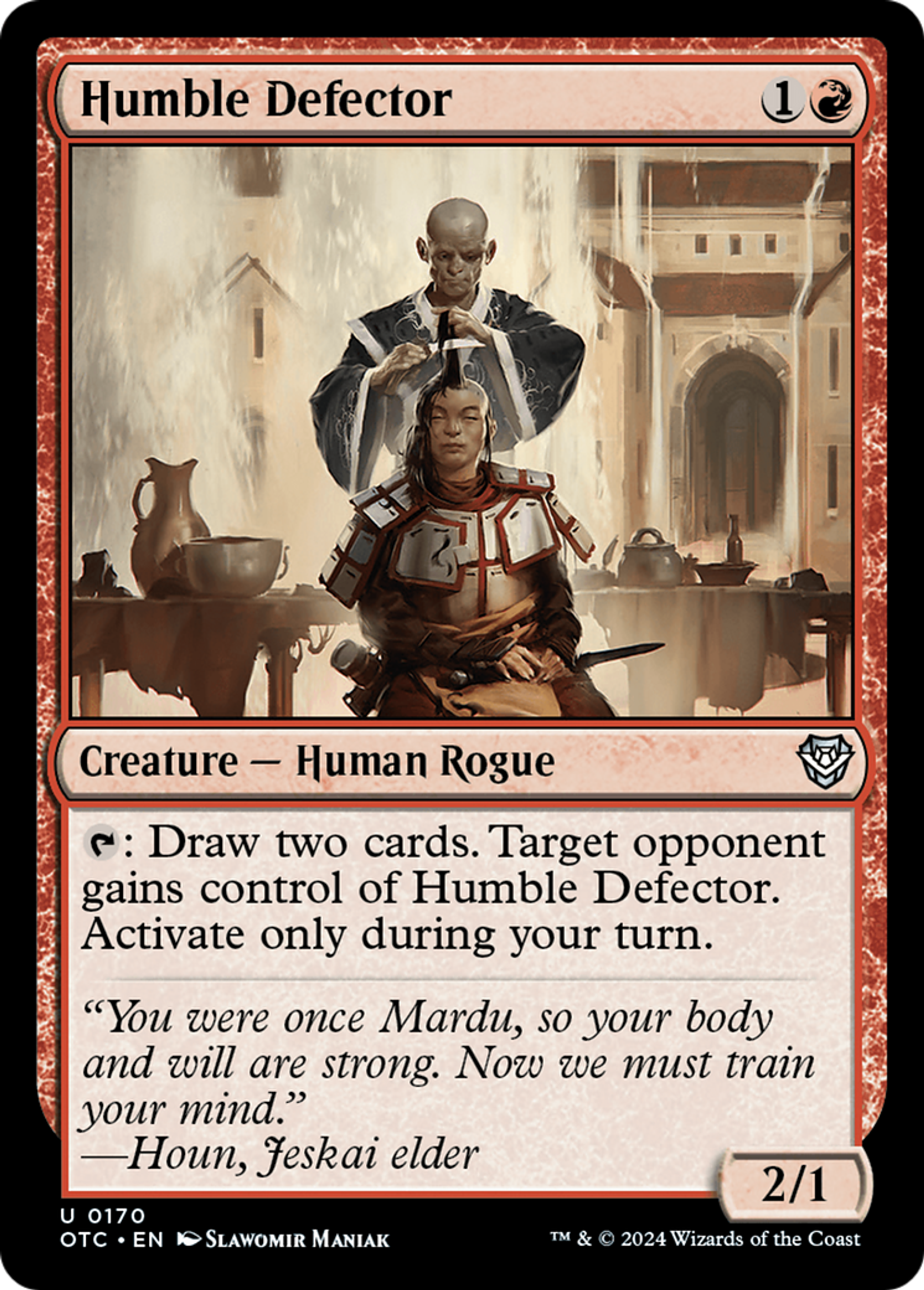 Humble défecteur — Outlaws of Thunder Junction Commander — Magic: The Gathering