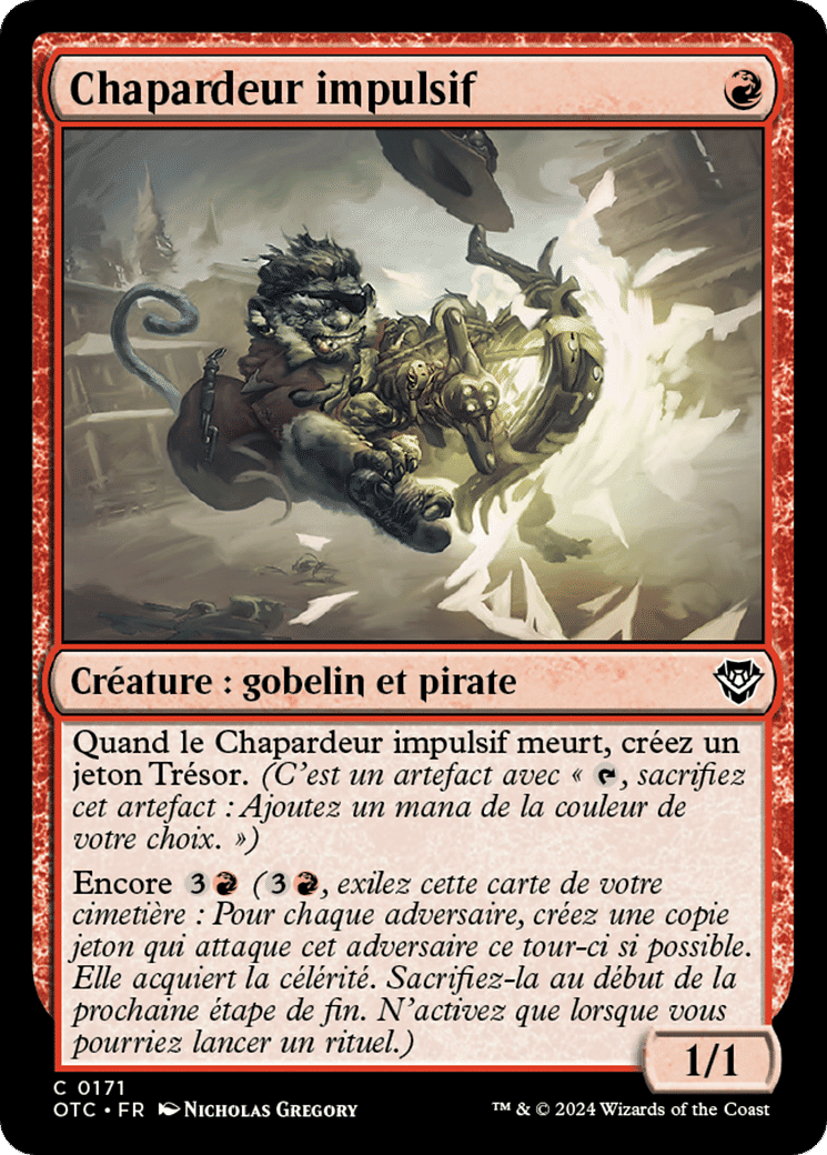 Chapardeur impulsif — Outlaws of Thunder Junction Commander — Magic: The Gathering