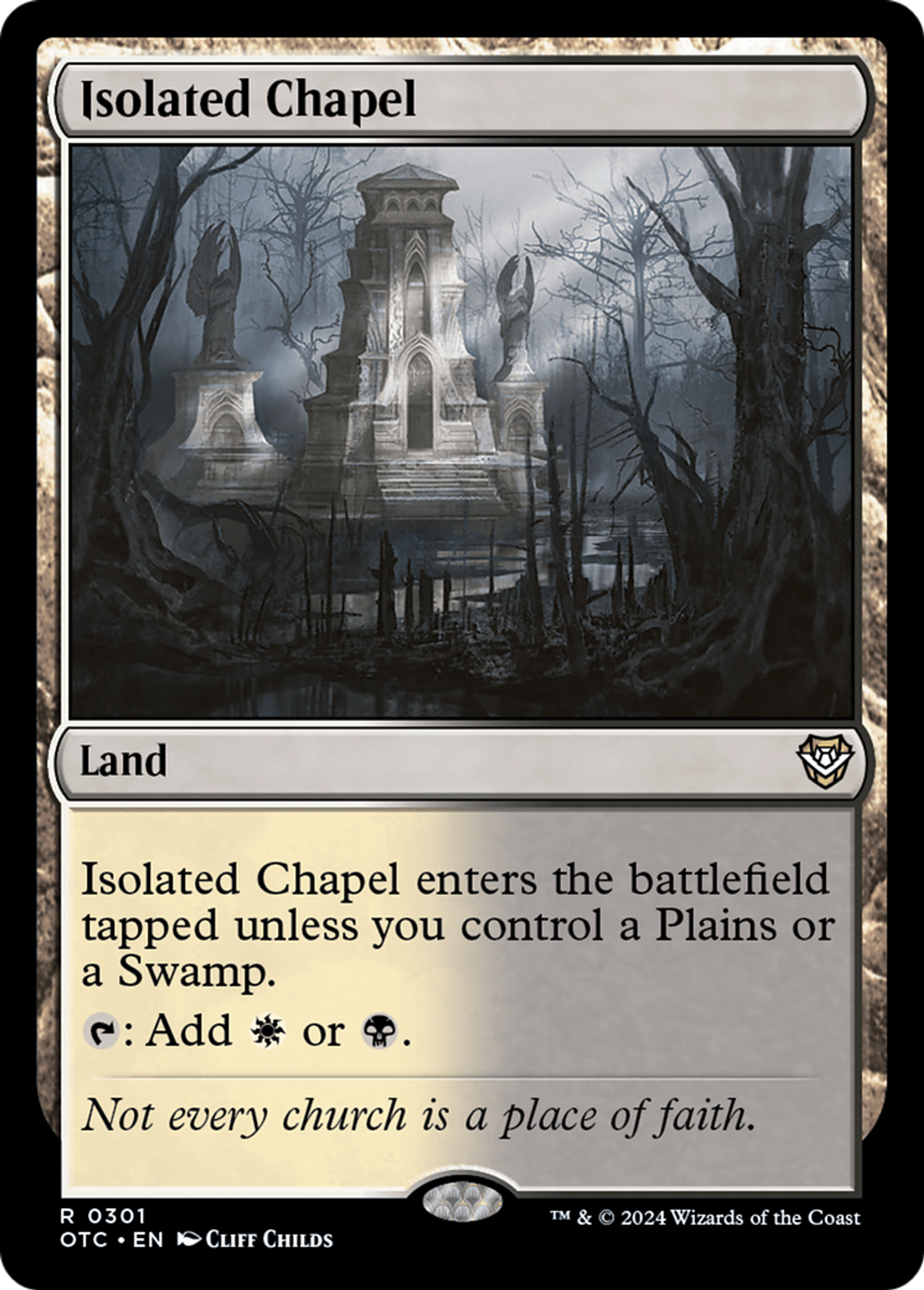 Isolated Chapel — Outlaws of Thunder Junction Commander — Magic: The Gathering