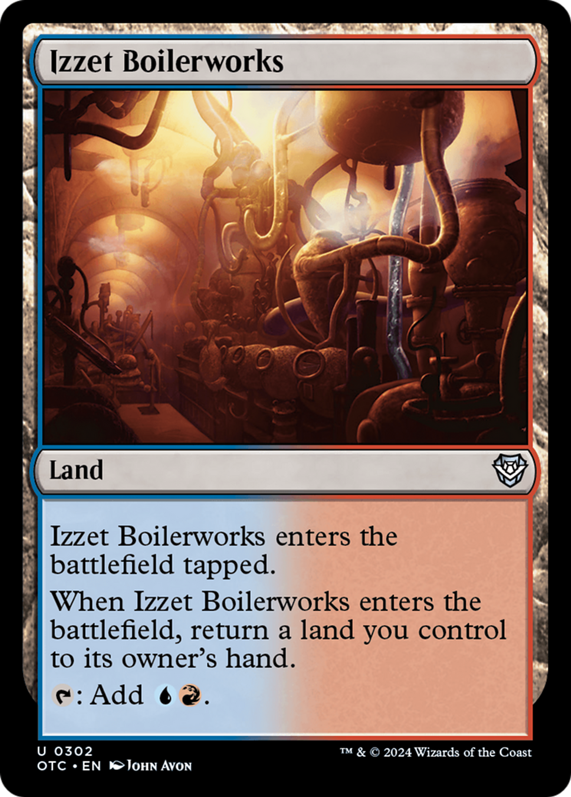 Izzet Boilerworks — Outlaws of Thunder Junction Commander — Magic: The Gathering