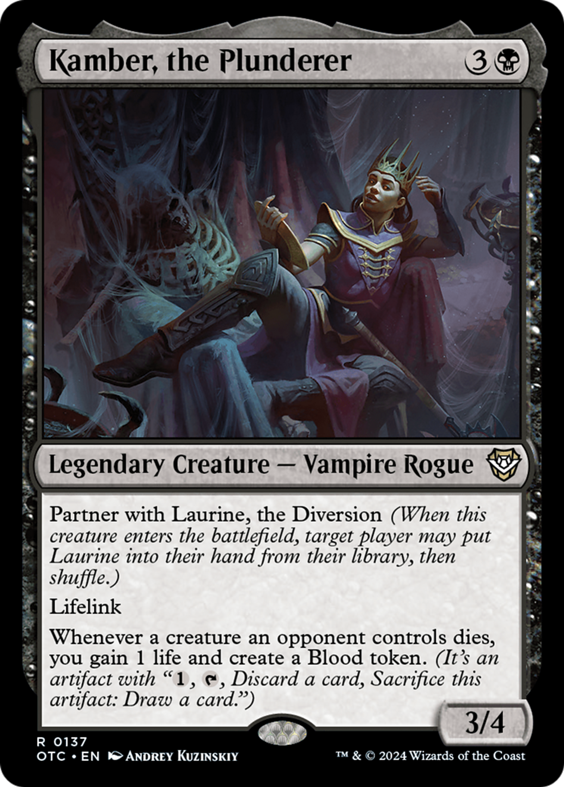 Kamber, la saccageuse — Outlaws of Thunder Junction Commander — Magic: The Gathering