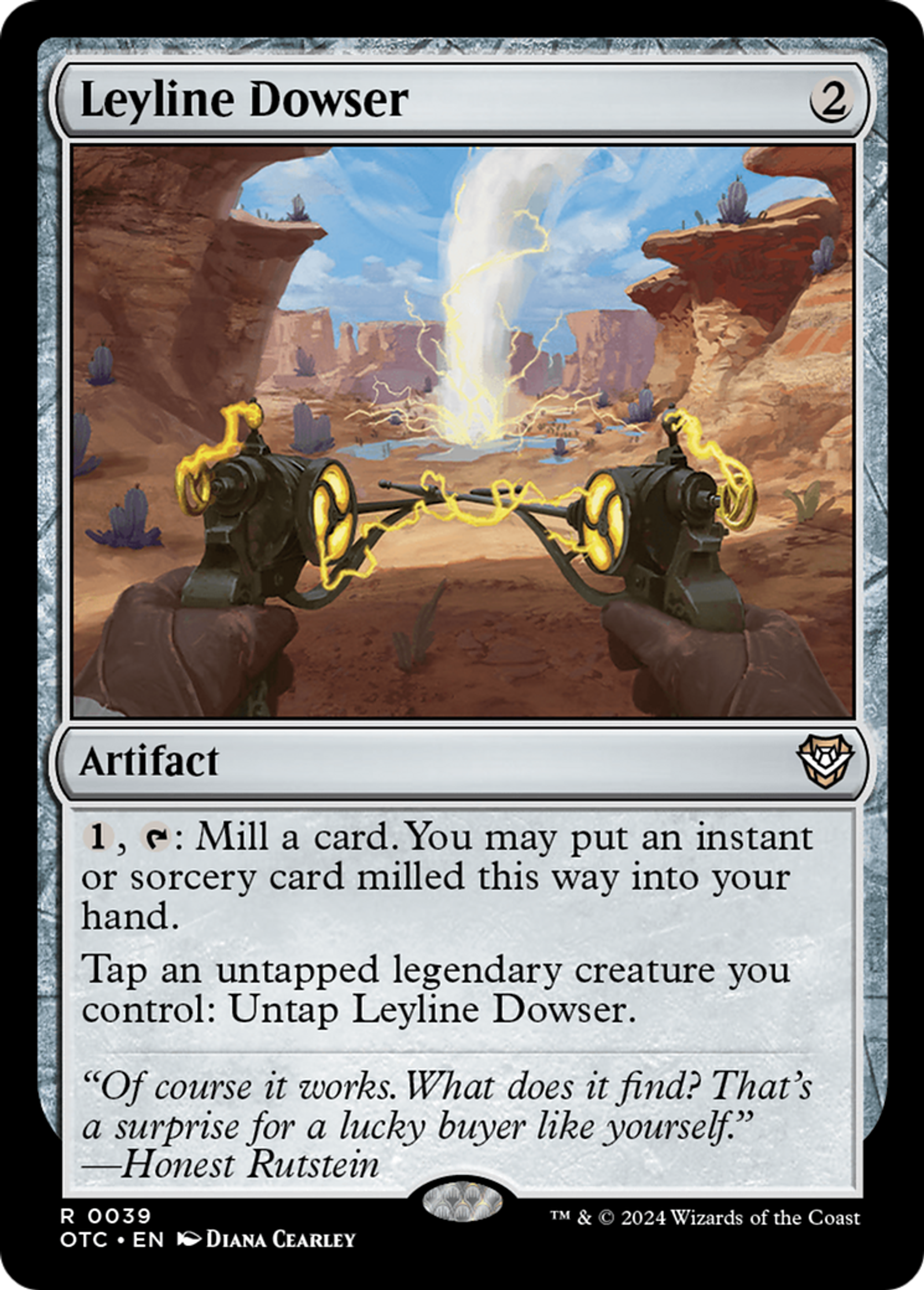 Baguette de sourcier à lignes ley — Outlaws of Thunder Junction Commander — Magic: The Gathering