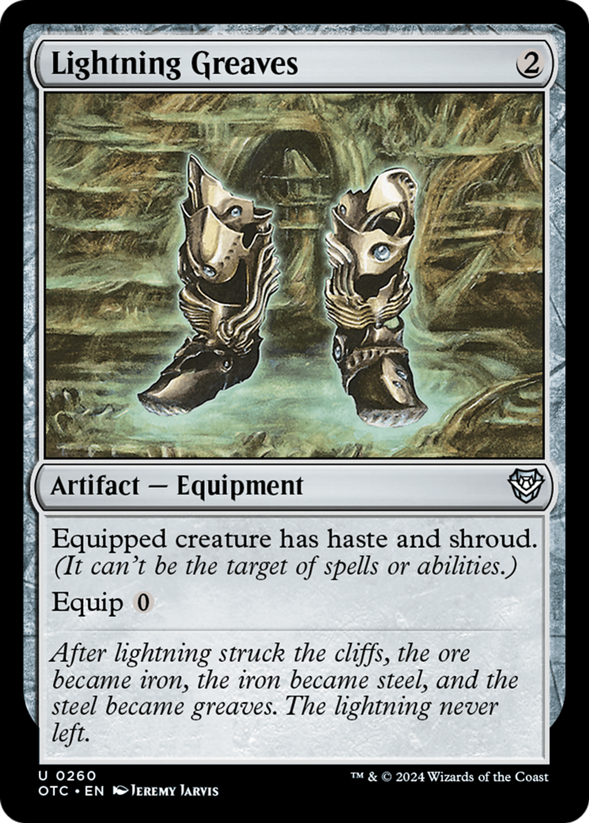 Jambières d'éclair — Outlaws of Thunder Junction Commander — Magic: The Gathering