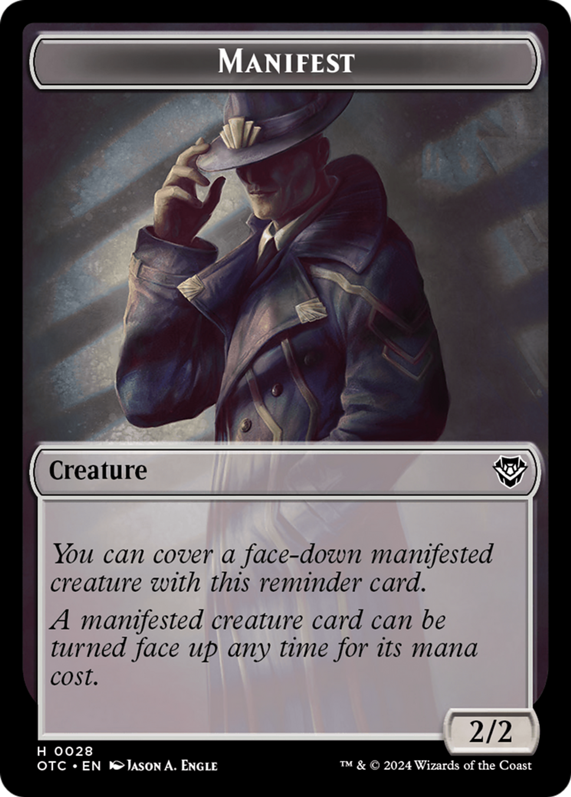 Manifest — Outlaws of Thunder Junction Commander — Magic: The Gathering