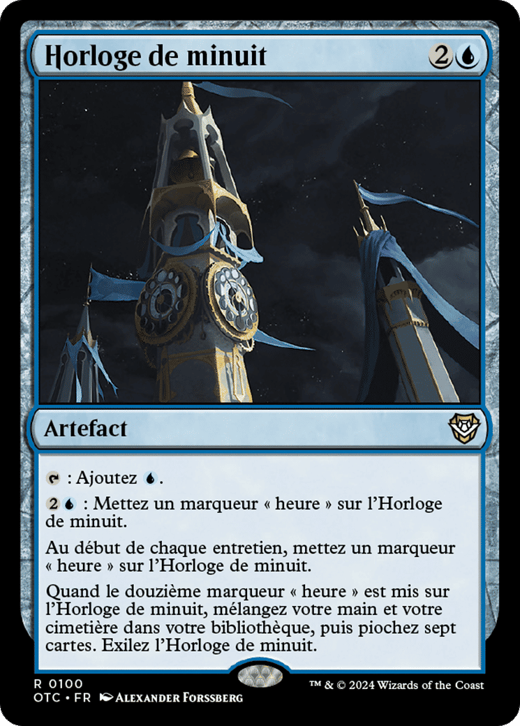 Horloge de minuit — Outlaws of Thunder Junction Commander — Magic: The Gathering
