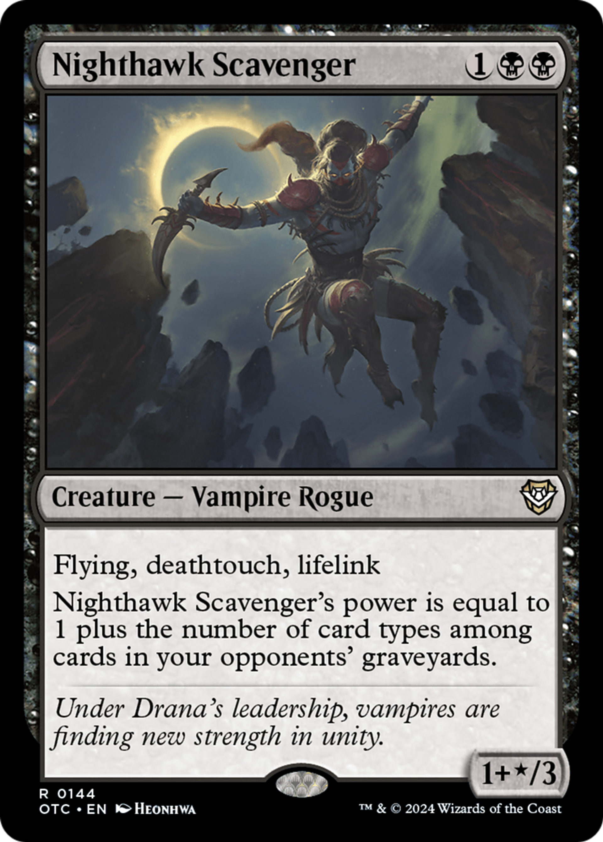 Charognard faucon de nuit — Outlaws of Thunder Junction Commander — Magic: The Gathering