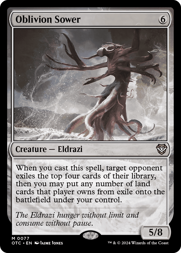Oblivion Sower — Outlaws of Thunder Junction Commander — Magic: The Gathering