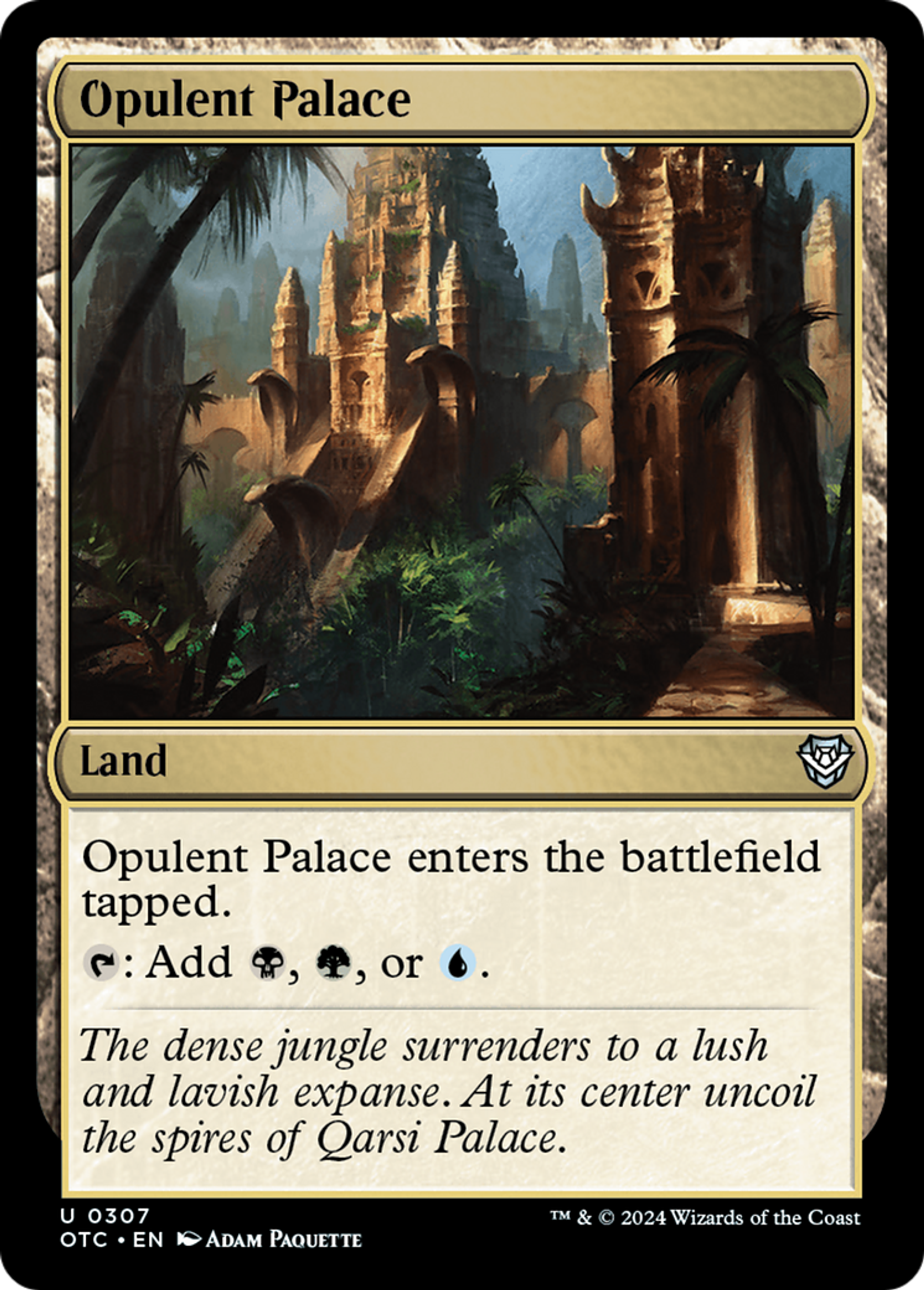 Opulent Palace — Outlaws of Thunder Junction Commander — Magic: The Gathering