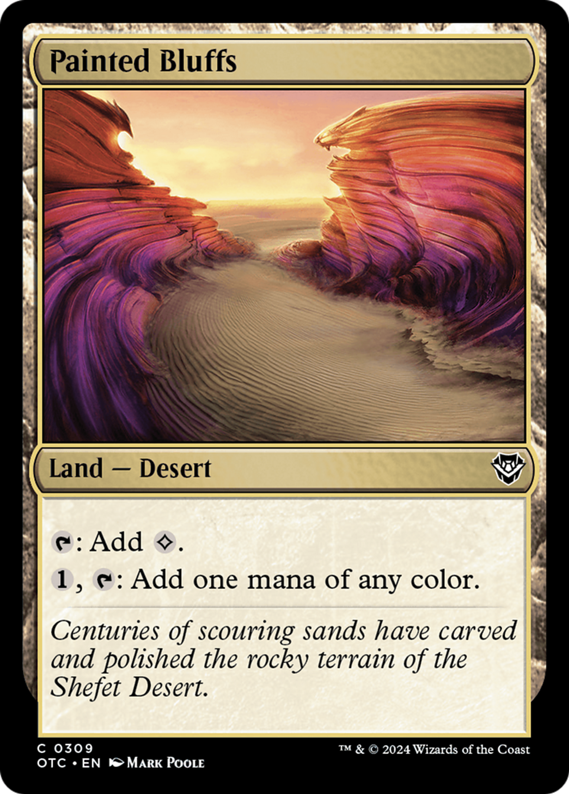 Painted Bluffs — Outlaws of Thunder Junction Commander — Magic: The Gathering