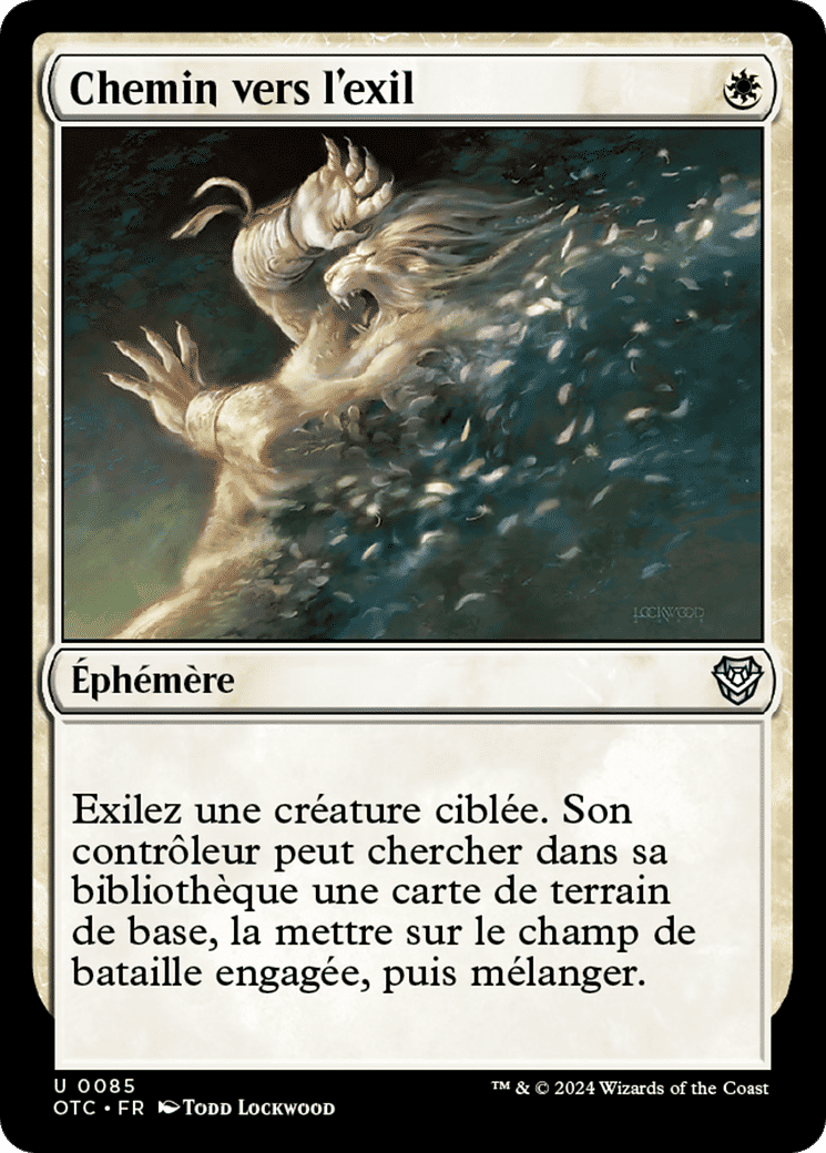 Chemin vers l'exil — Outlaws of Thunder Junction Commander — Magic: The Gathering