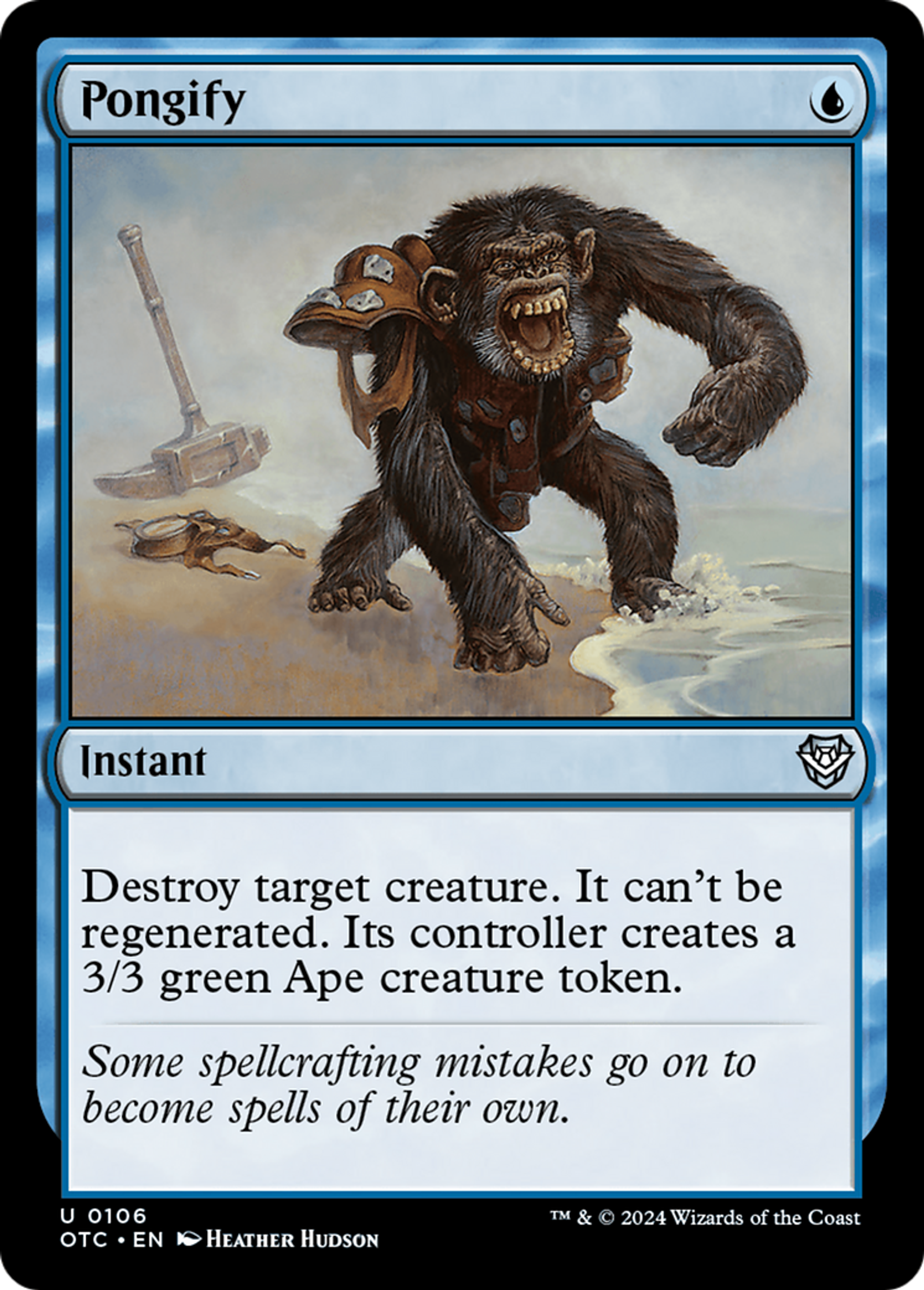 Pongidification — Outlaws of Thunder Junction Commander — Magic: The Gathering