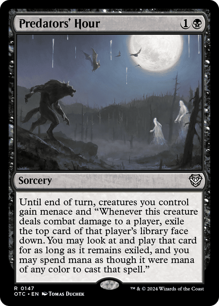 Predators' Hour — Outlaws of Thunder Junction Commander — Magic: The Gathering