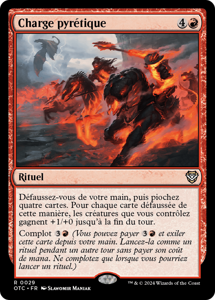 Charge pyrétique — Outlaws of Thunder Junction Commander — Magic: The Gathering