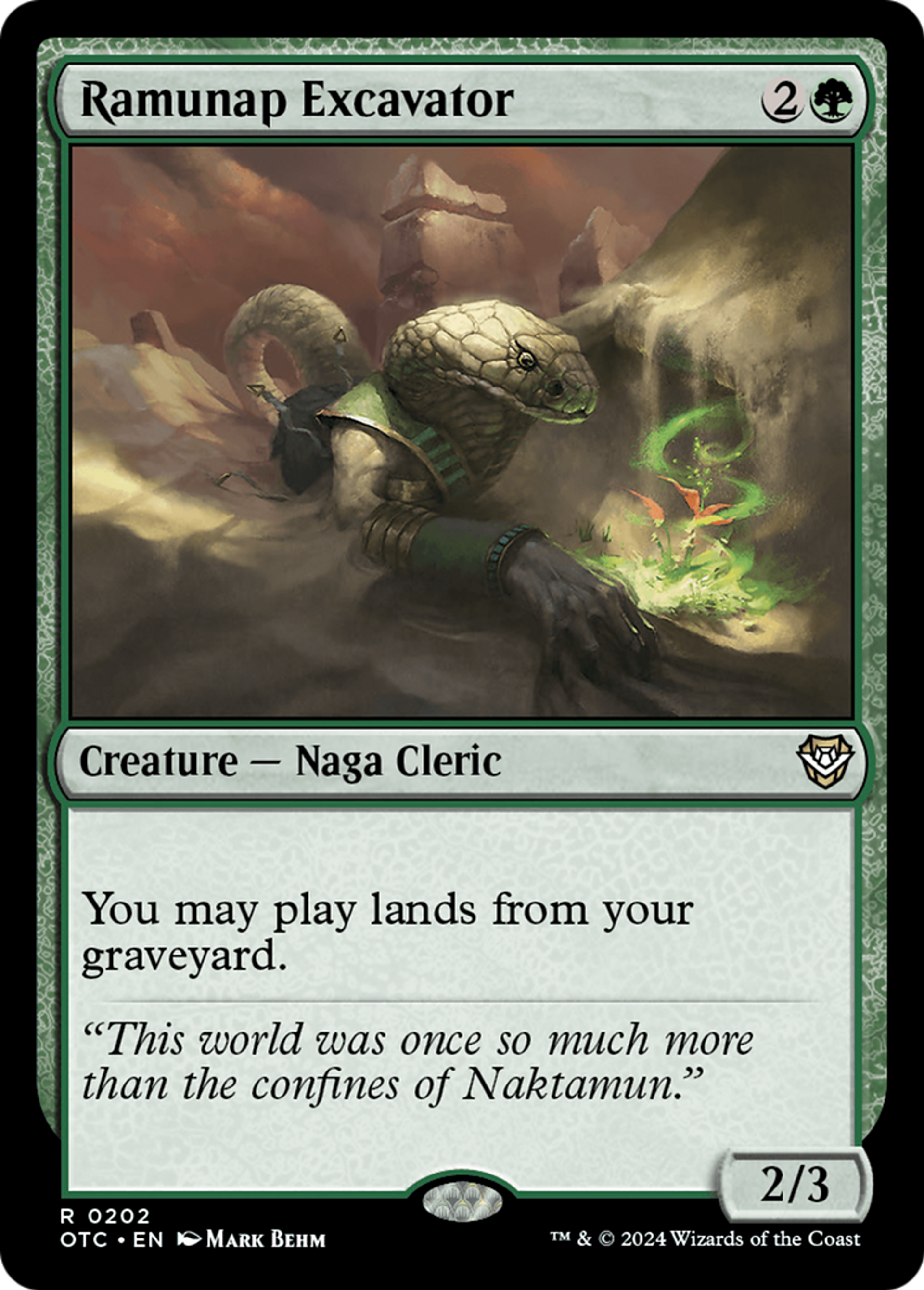 Ramunap Excavator — Outlaws of Thunder Junction Commander — Magic: The Gathering
