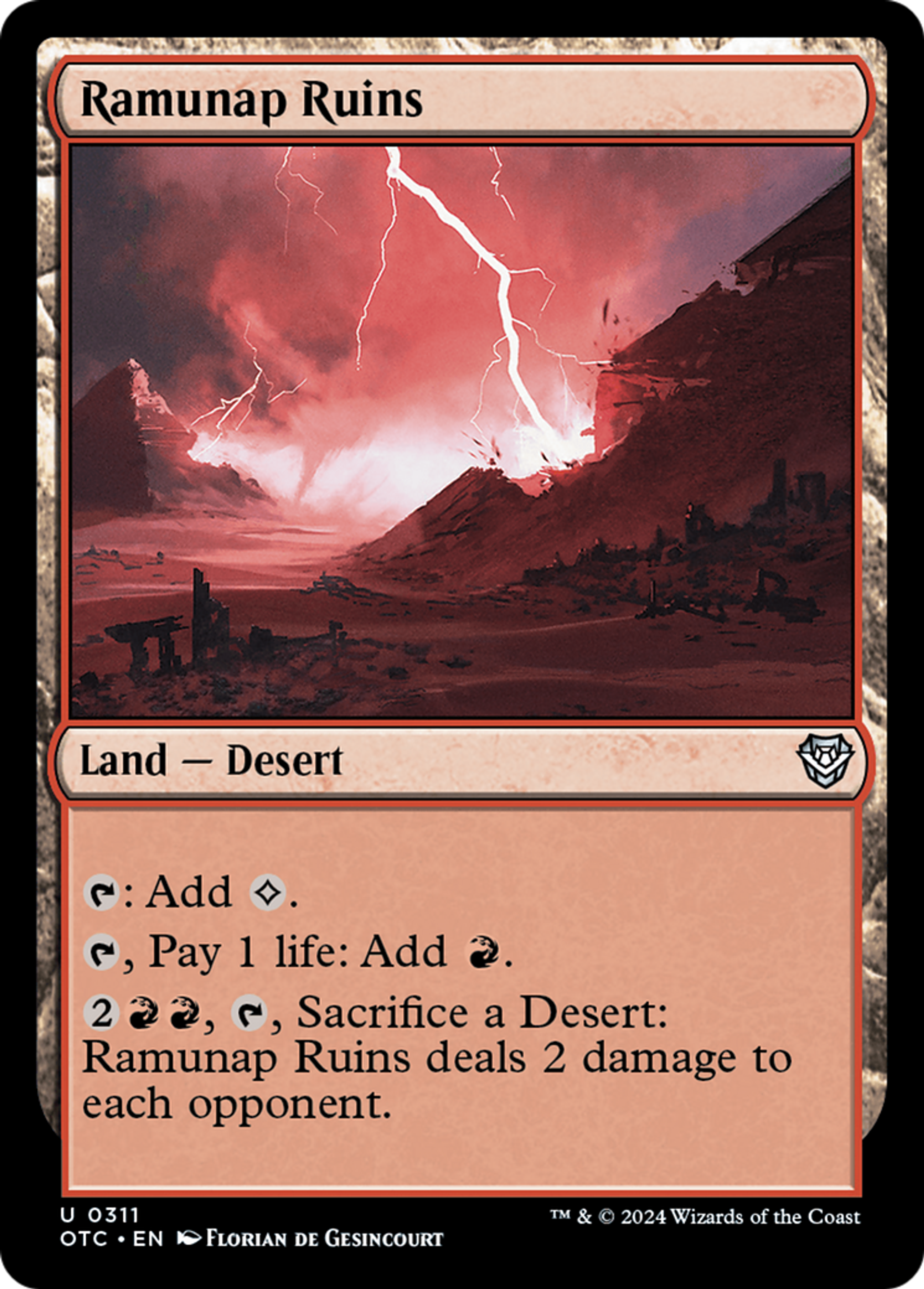 Ramunap Ruins — Outlaws of Thunder Junction Commander — Magic: The Gathering