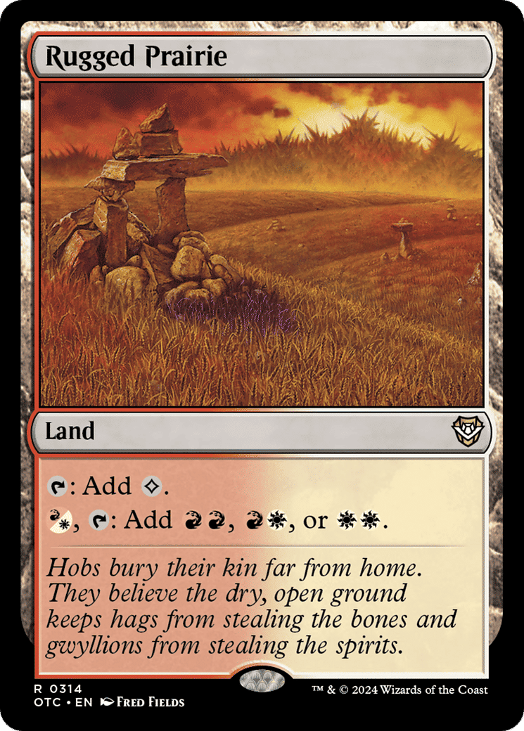 Rugged Prairie — Outlaws of Thunder Junction Commander — Magic: The Gathering