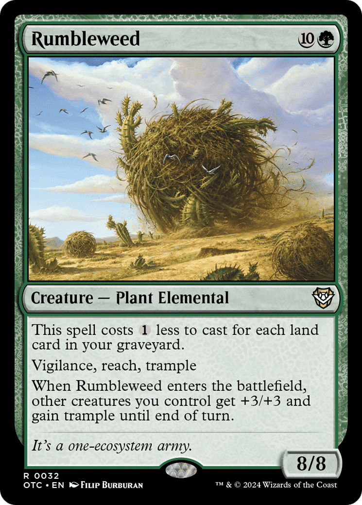 Rumbleweed — Outlaws of Thunder Junction Commander — Magic: The Gathering