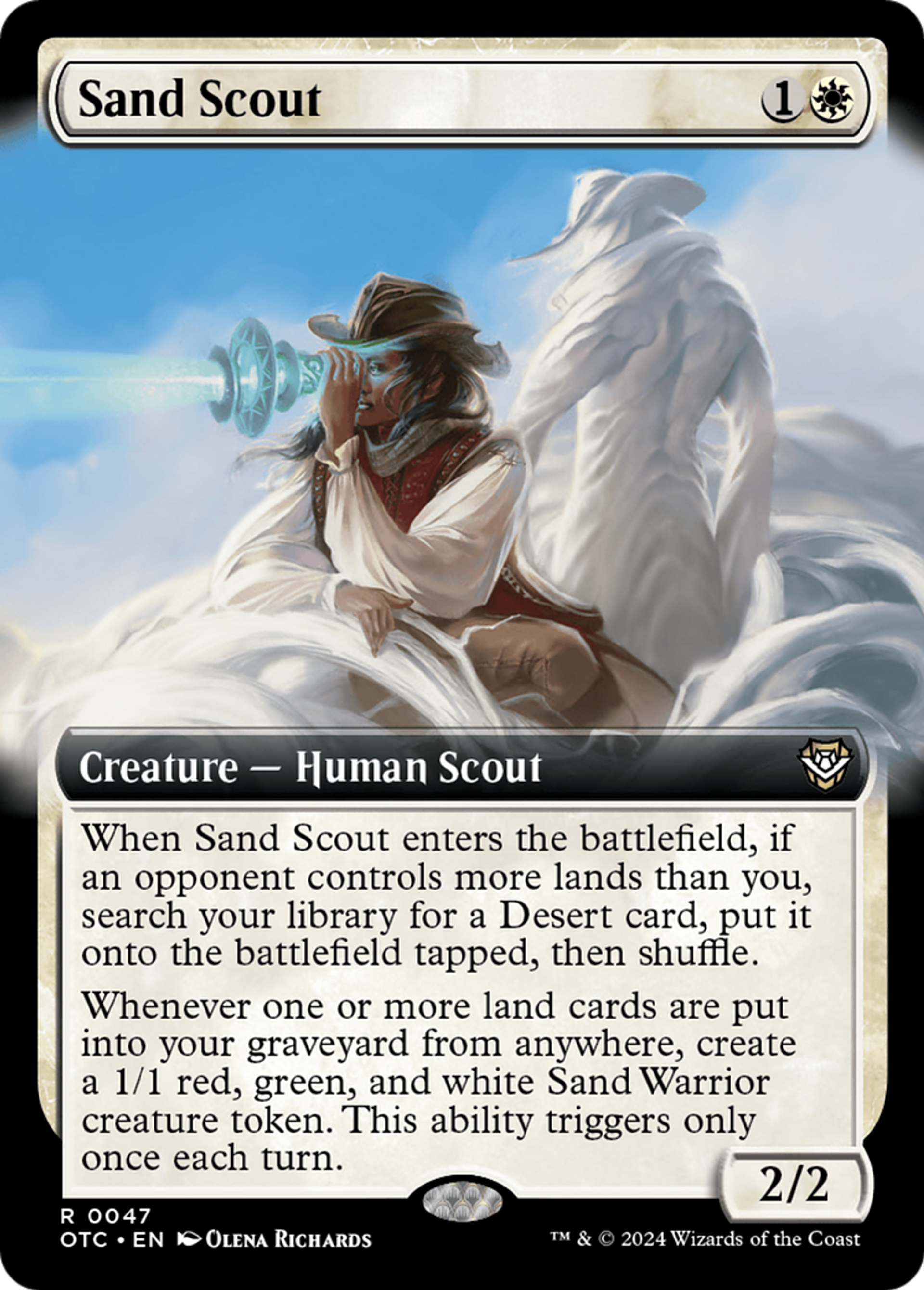 Éclaireuse des dunes — Outlaws of Thunder Junction Commander — Magic: The Gathering