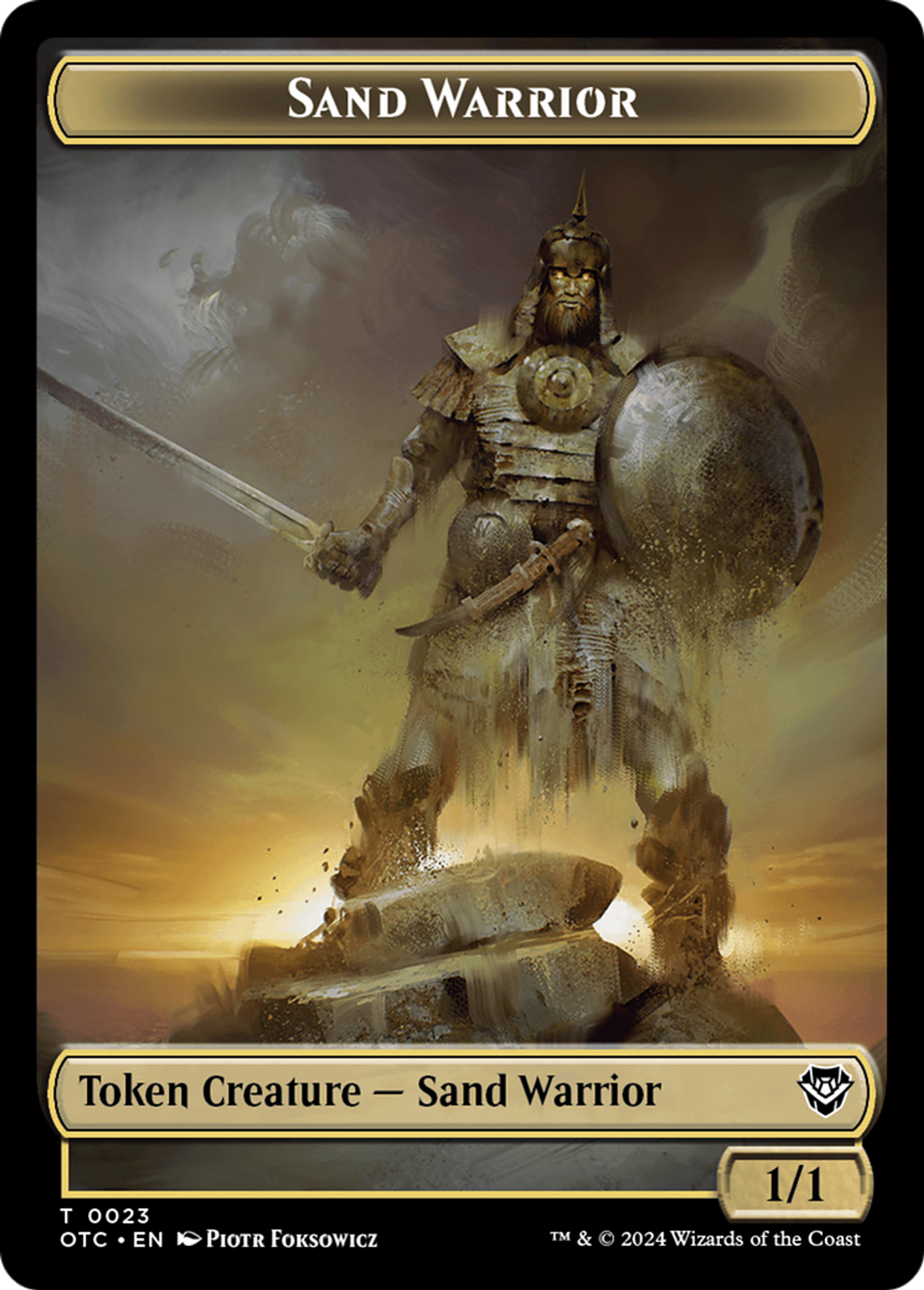 Sand Warrior — Outlaws of Thunder Junction Commander — Magic: The Gathering