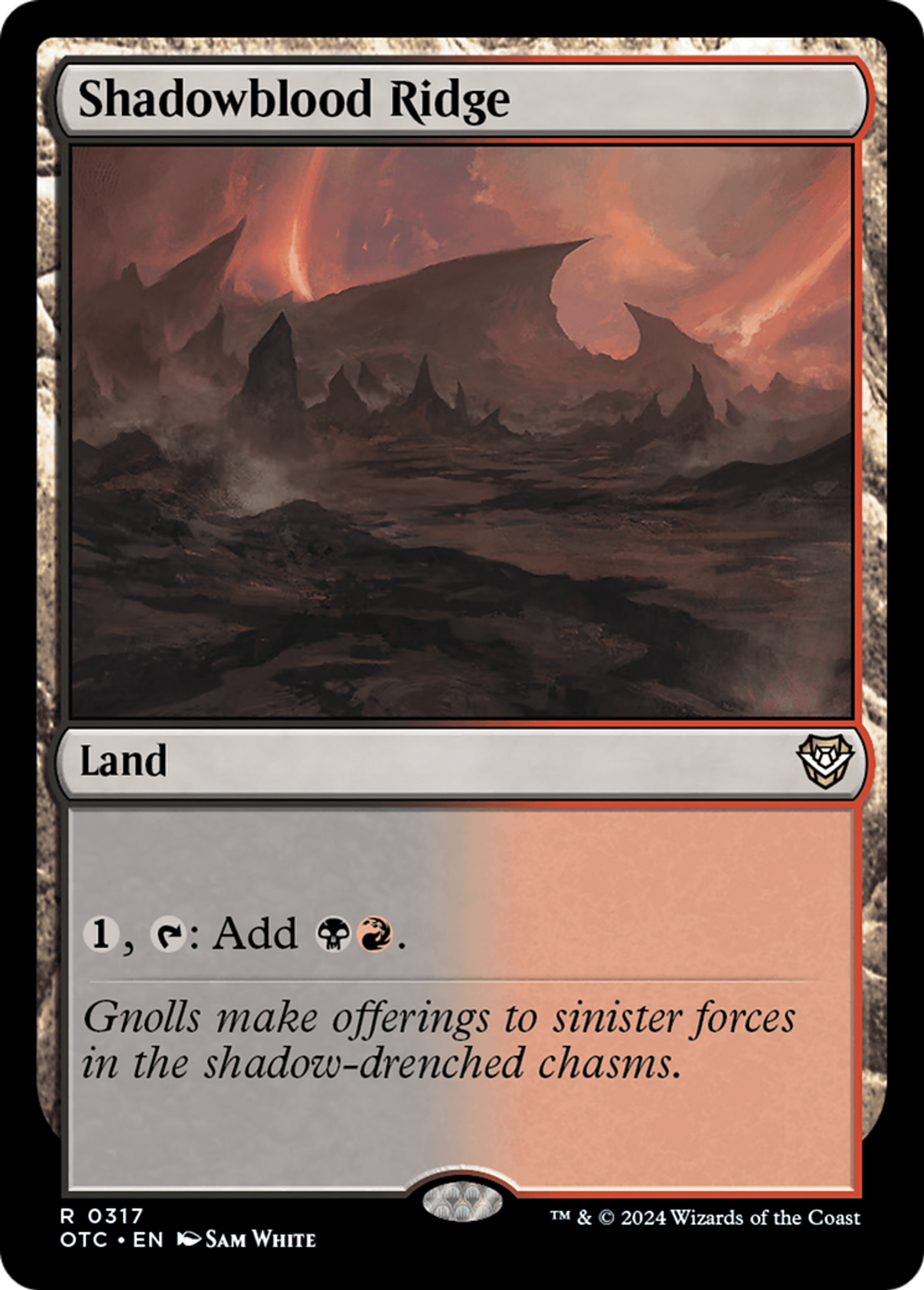 Shadowblood Ridge — Outlaws of Thunder Junction Commander — Magic: The Gathering