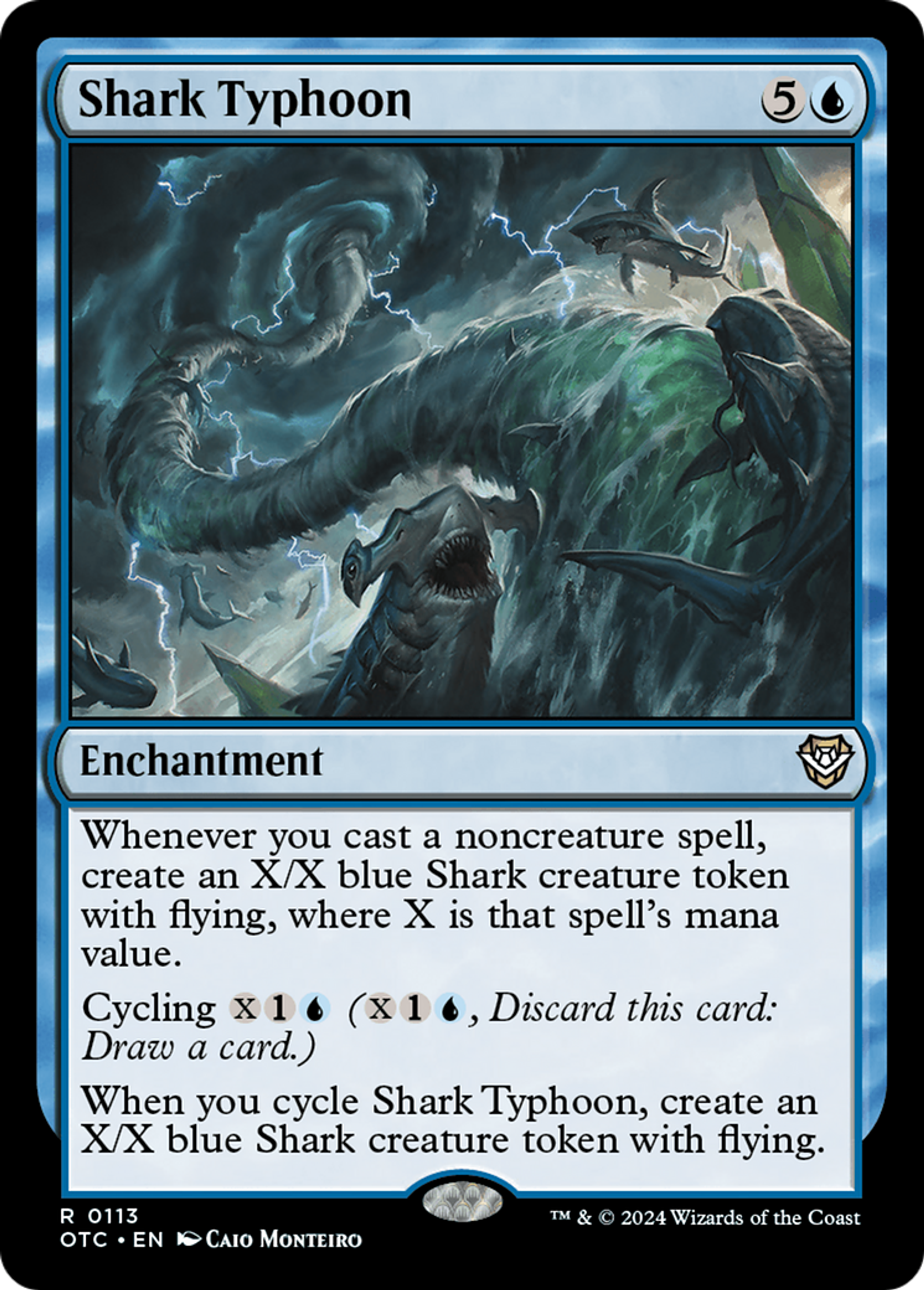 Typhon de requins — Outlaws of Thunder Junction Commander — Magic: The Gathering